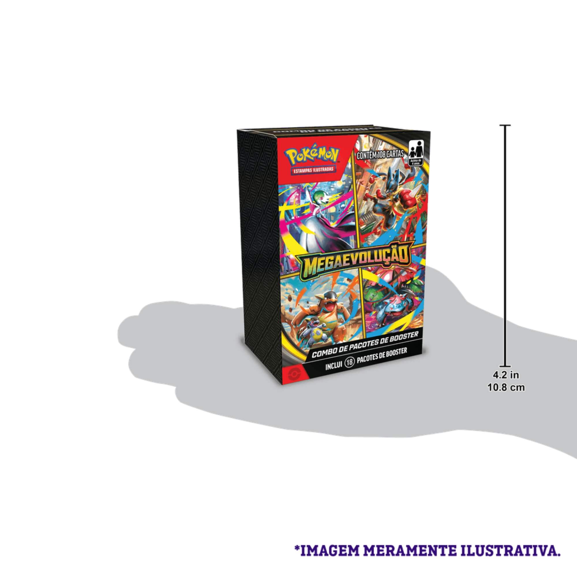 Combo De Booster Pokemon TCG Mega Evolução 1 Copag - 35665