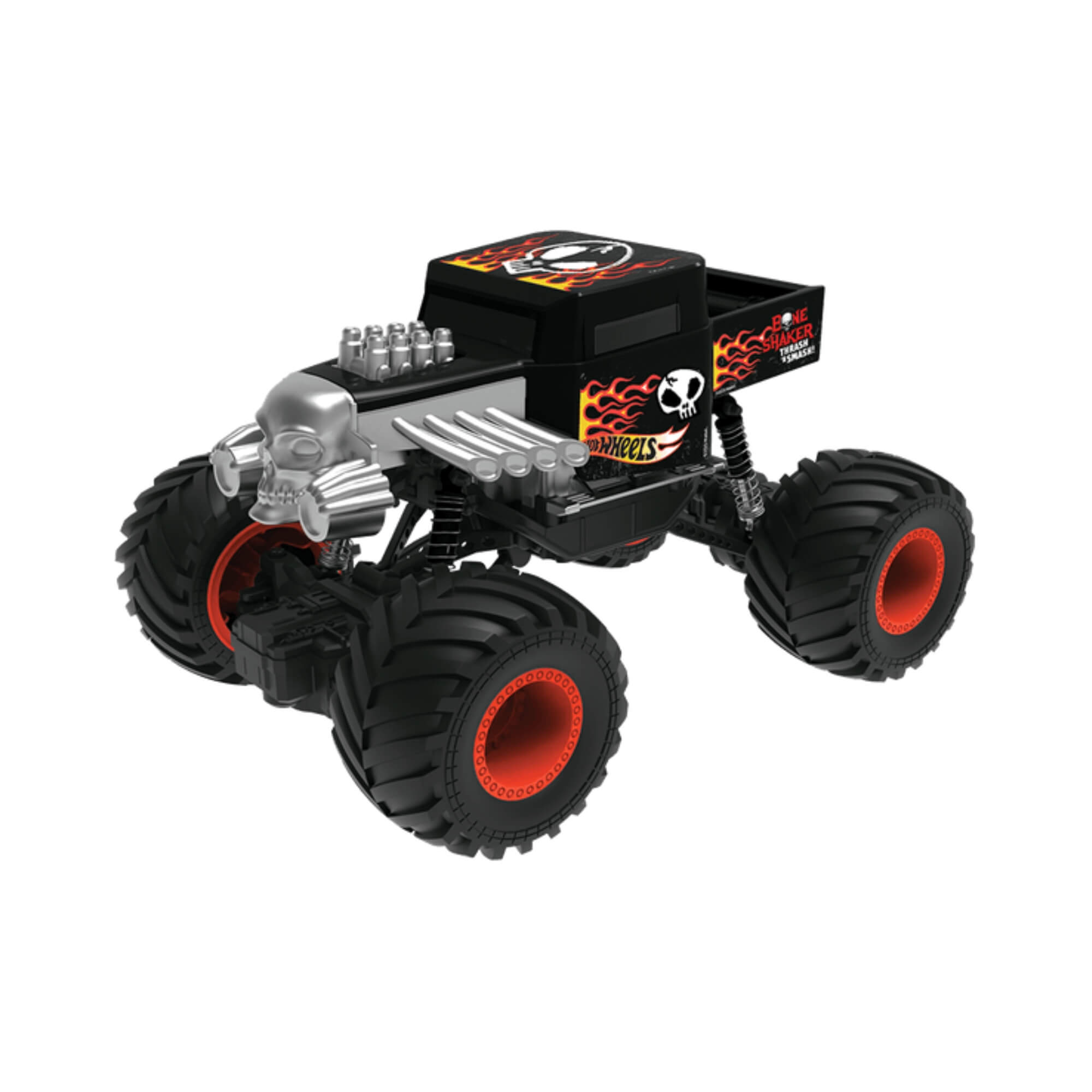 Brinquedo Carrinho Monster Truck Turbo Crasher de Controle Remoto Hot Wheels 1:24 Multikids - BR2533
