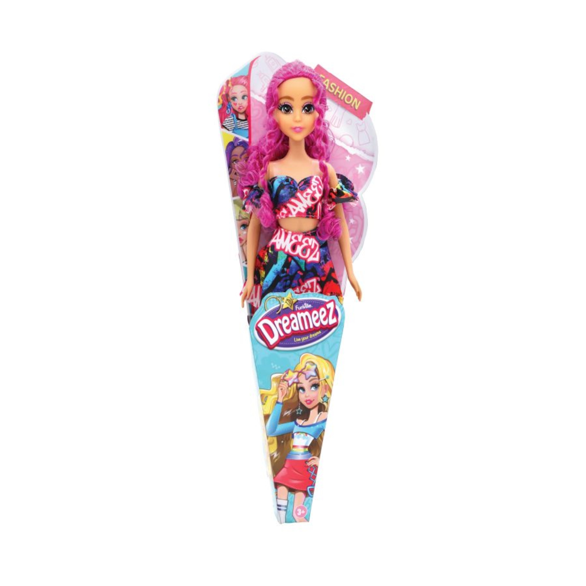 Boneca Dreameez Fashion Doll Fashionista 29cm 1 Unidade Sortida e Unitária Multikids BR2489