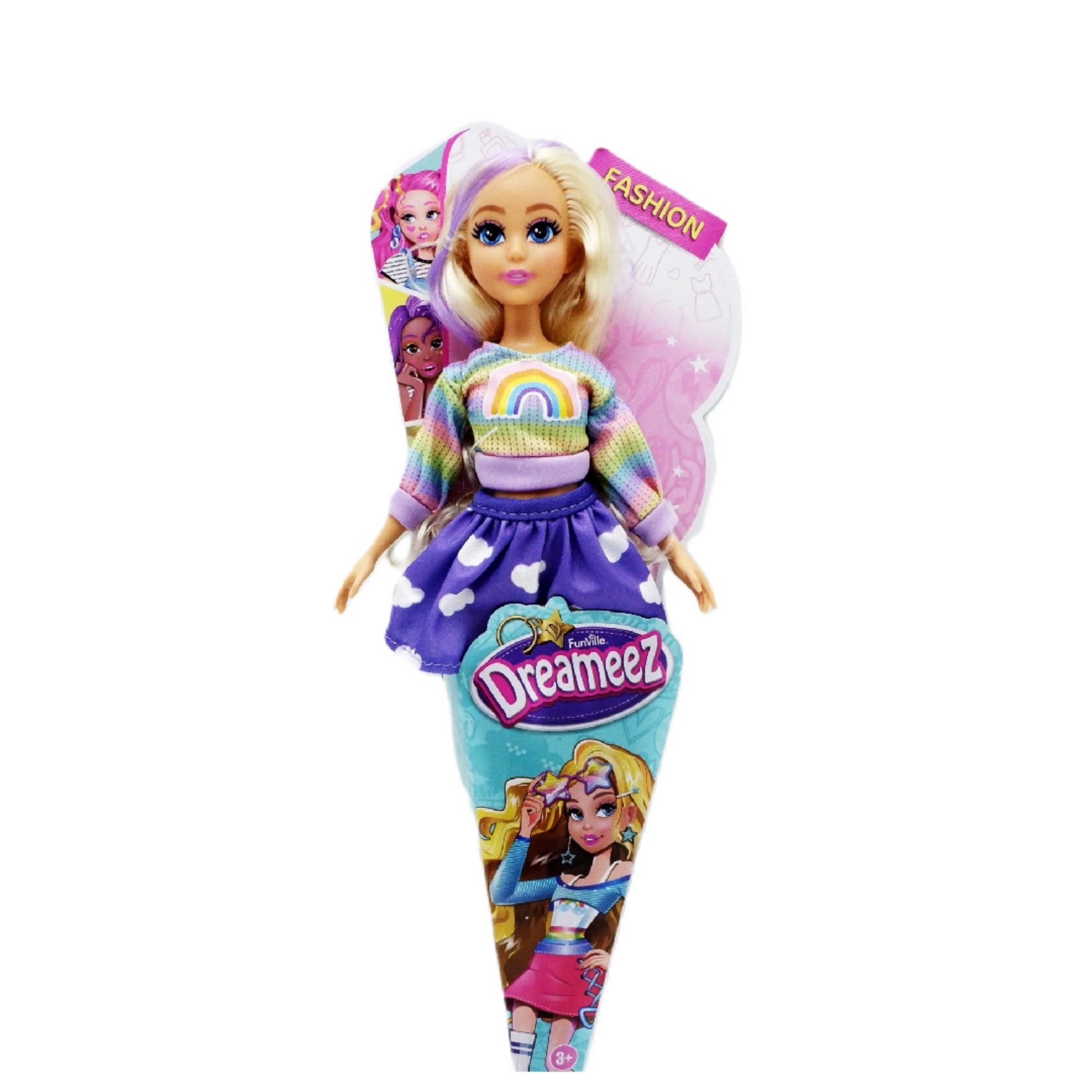 Boneca Dreameez Fashion Doll Fashionista 29cm 1 Unidade Sortida e Unitária Multikids BR2489