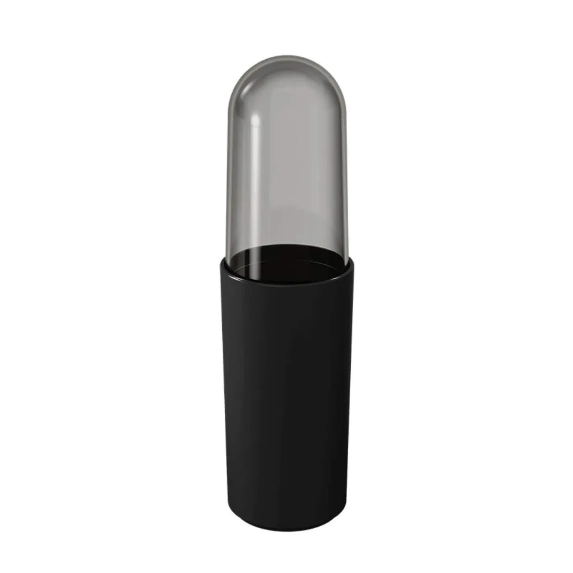 Porta Escova de Dentes com Tampa Coza Serene Preta Brinox - 13100/3008