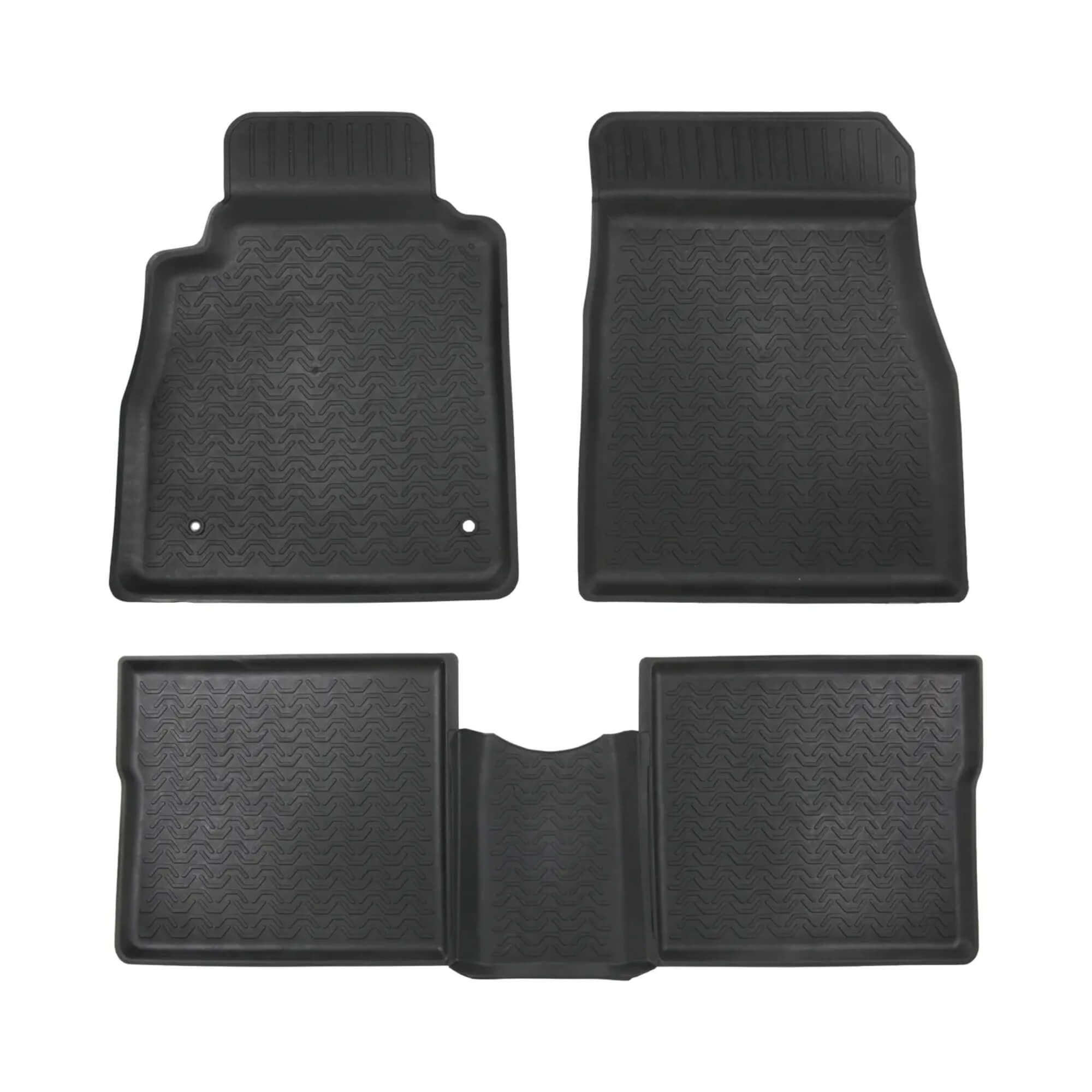Tapete tipo Bandeja 4P Preto Modelo Kicks Antigo 2016 a 2025 5 Peças Grid - TB10001