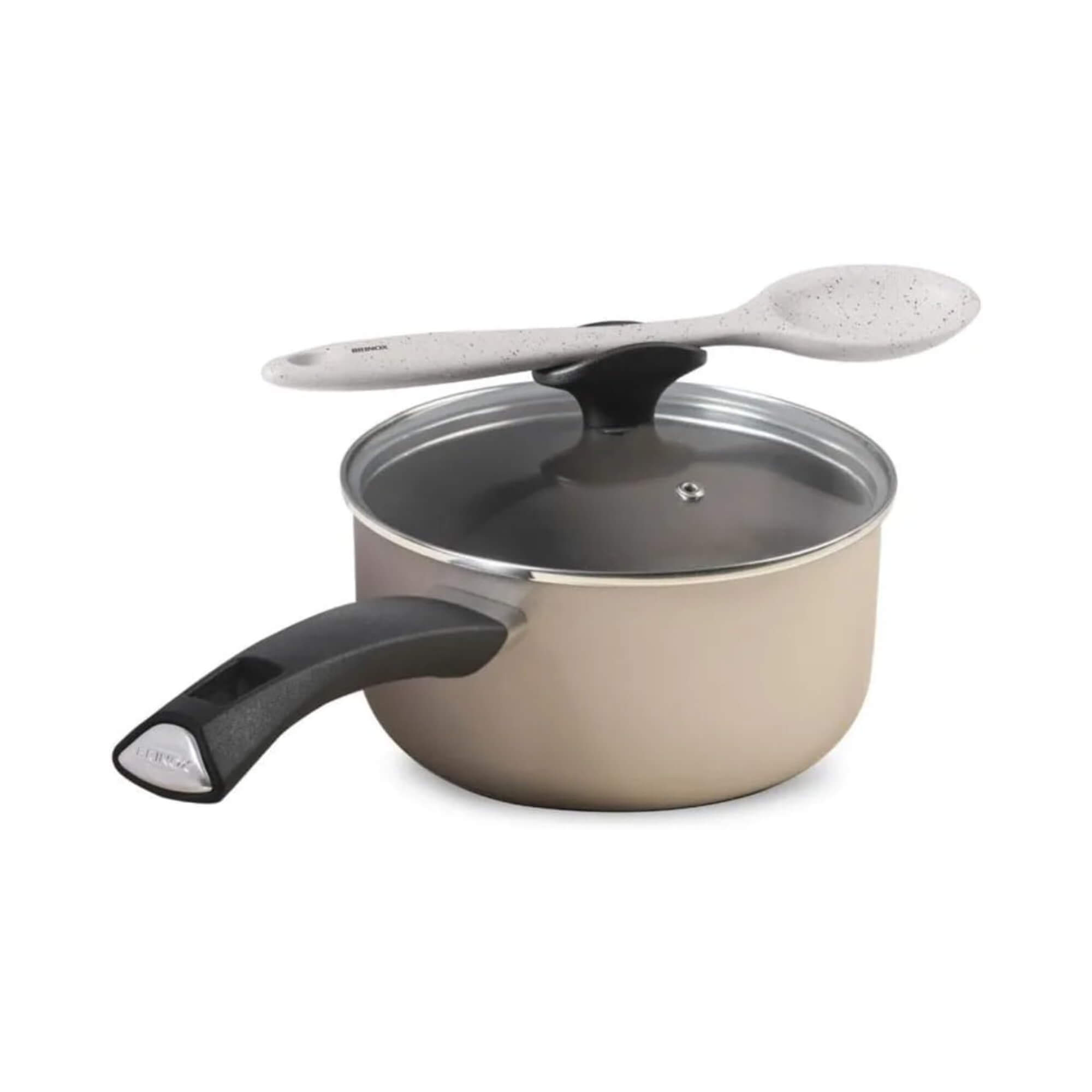 Conjunto de Panelas Antiaderente Ceramic Life Essence Champanhe 5 Peças Brinox - 7250/100