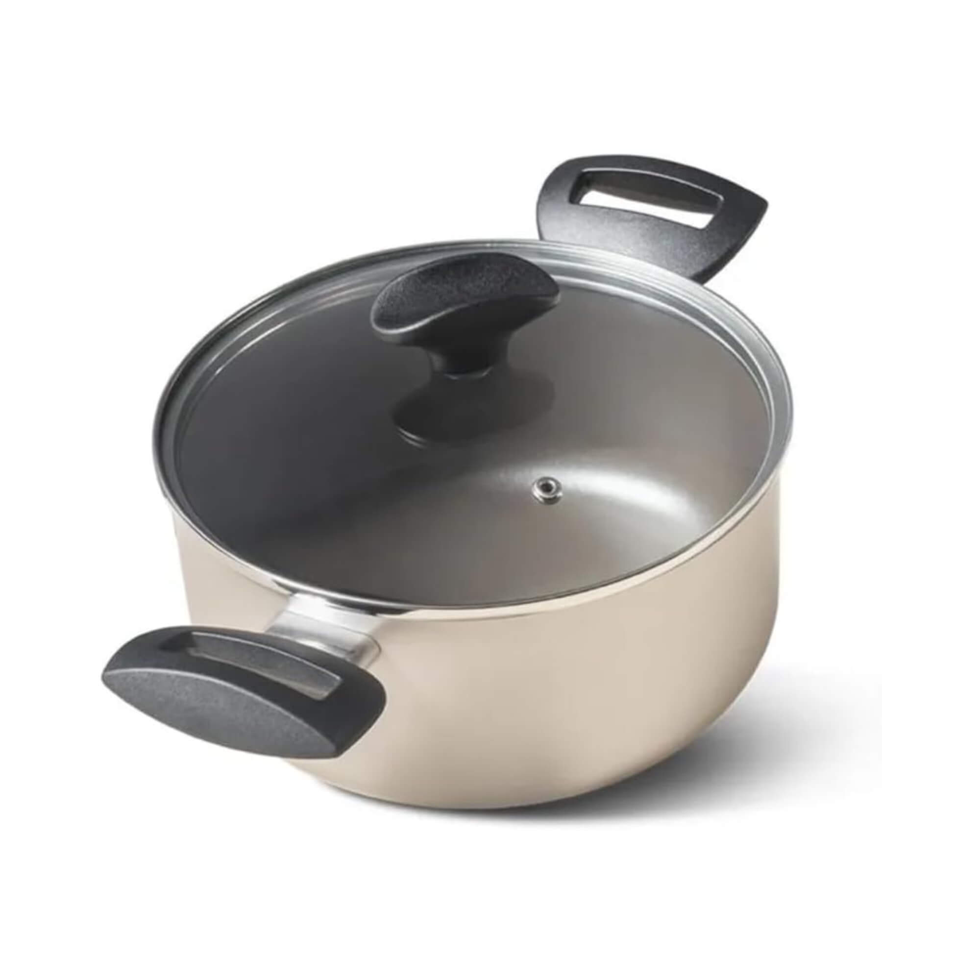 Conjunto de Panelas Antiaderente Ceramic Life Essence Champanhe 5 Peças Brinox - 7250/100