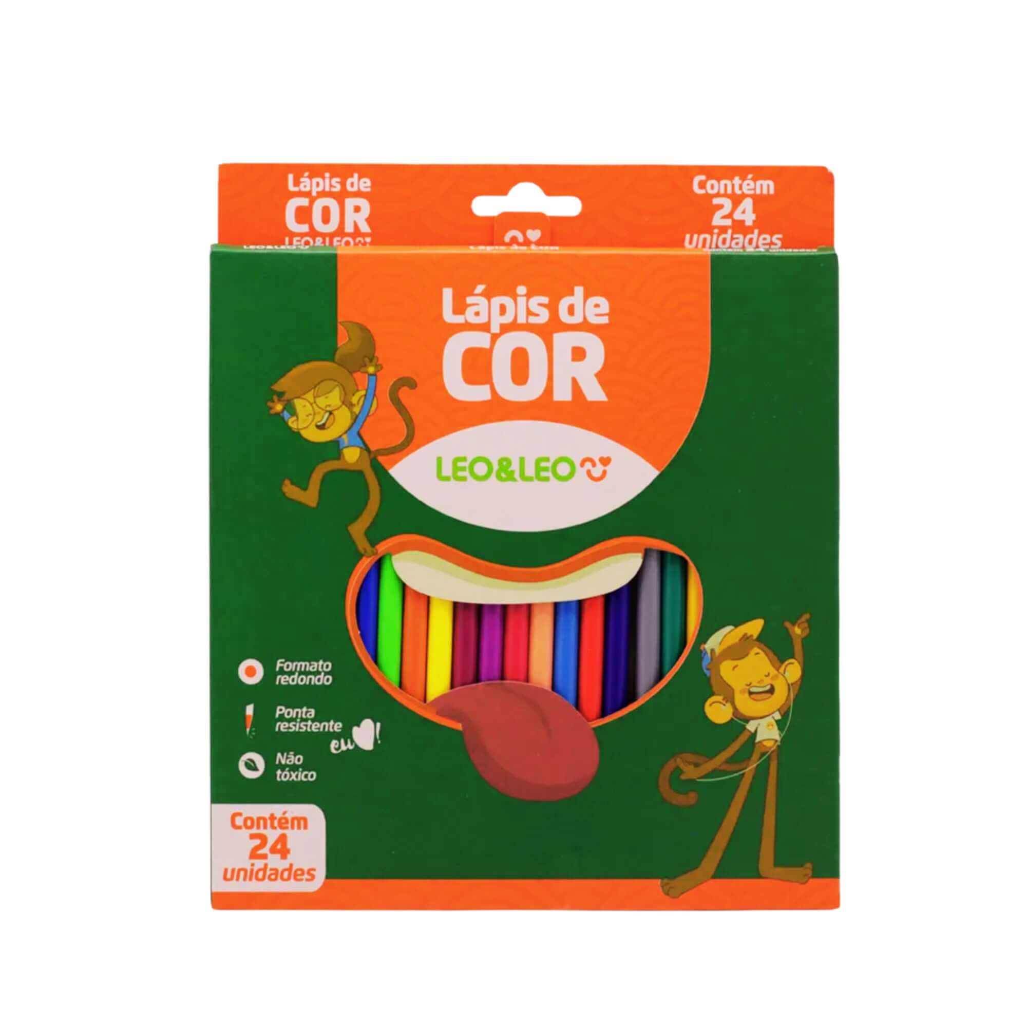 Lápis 24 Cores Redondo Flex Leo&Leo Leonora - 4487