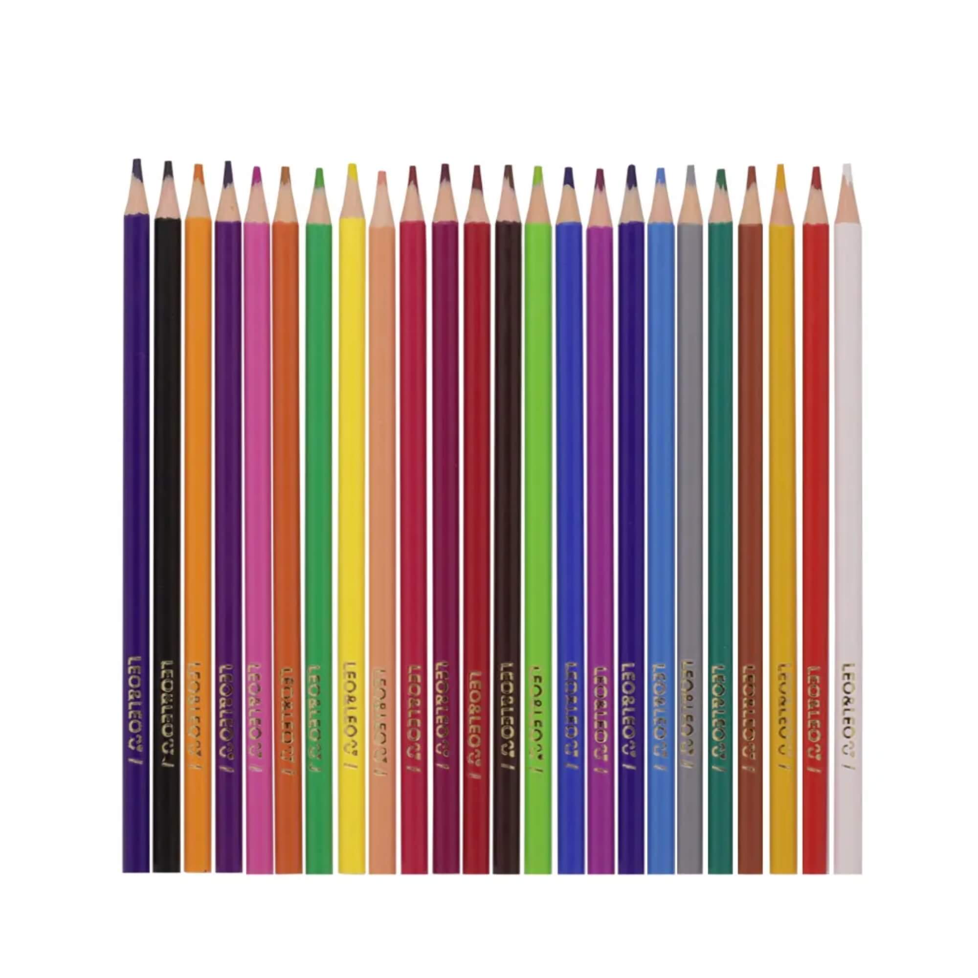 Lápis 24 Cores Redondo Flex Leo&Leo Leonora - 4487