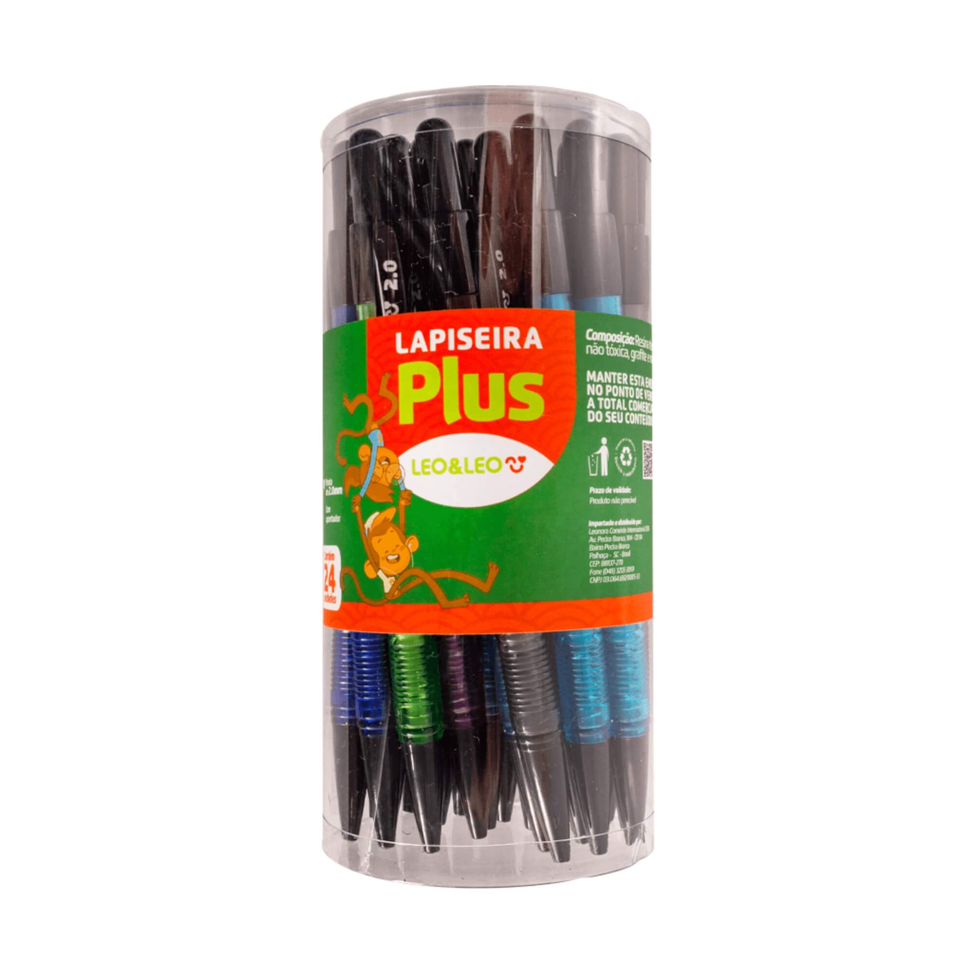 Lapiseira Plus 2.0 Pote com 24 Unidades Leo&Leo Leonora - 4774