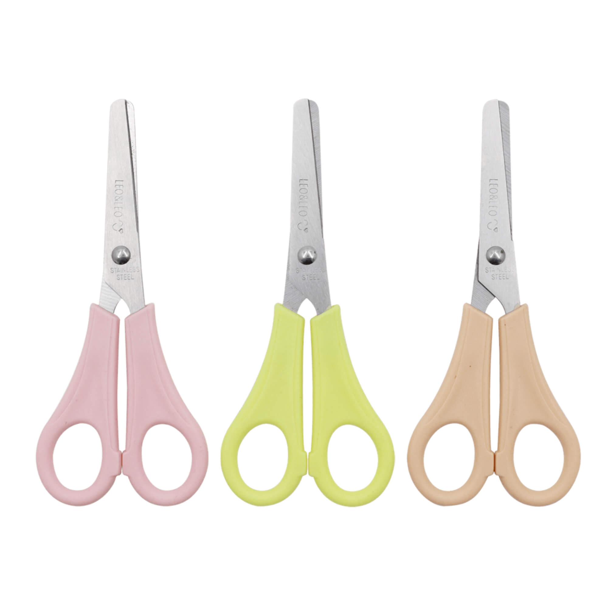 Tesoura Escolar Plus Tons Pastel Trend Display com 24 Unidades Leo&Leo Leonora - 72005