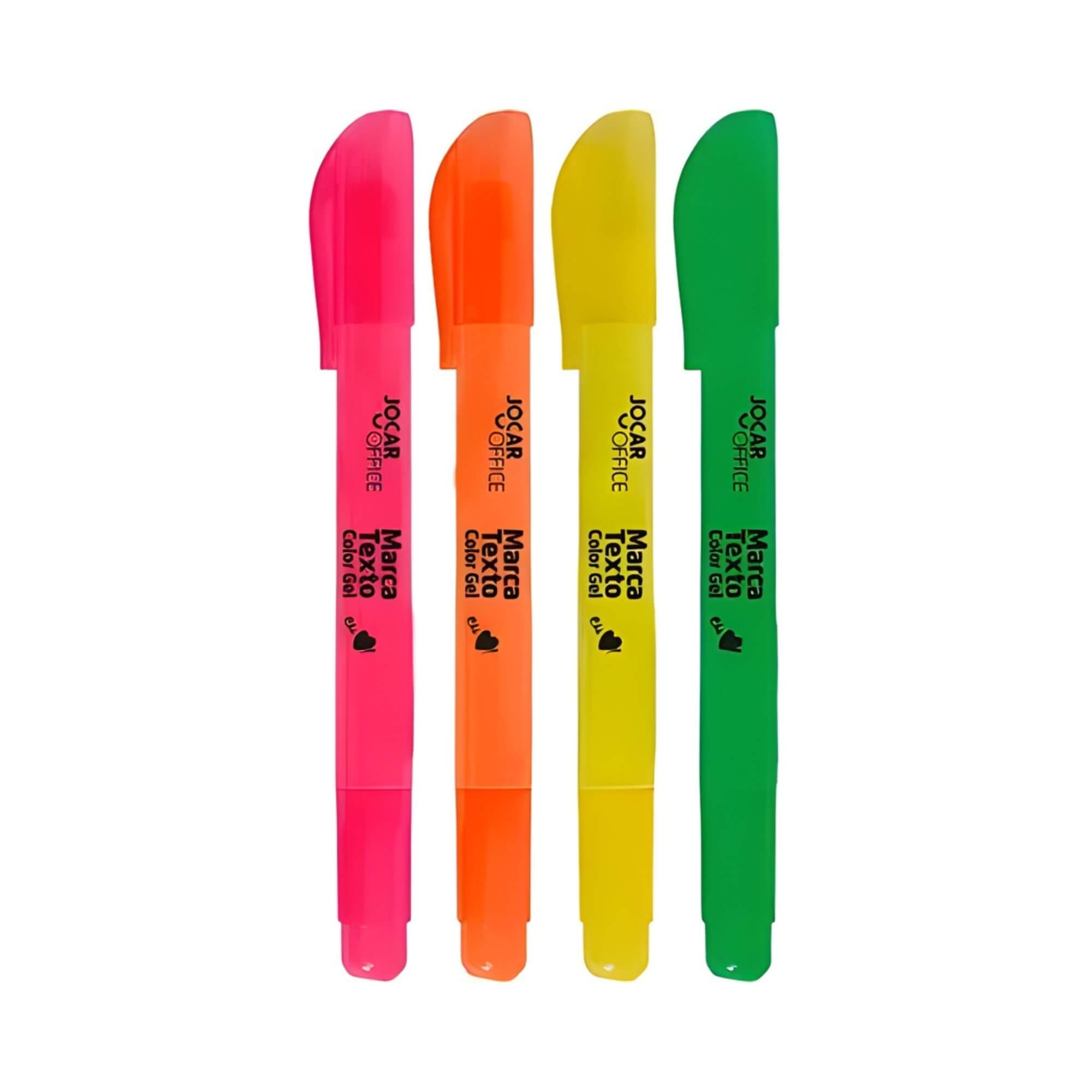 Caneta Marca Texto Gel Display com 24 Unidades Jocar Office Leonora - 96109