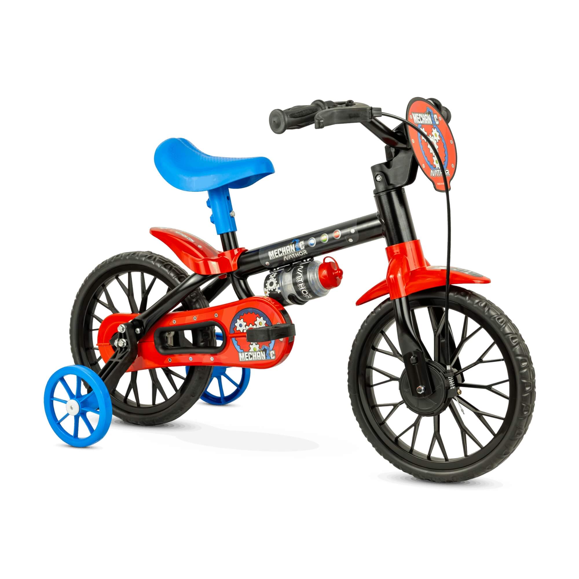 Bicicleta Infantil Aro 12" Mechanic com Rodinhas Laterais Nathor - 100010160047