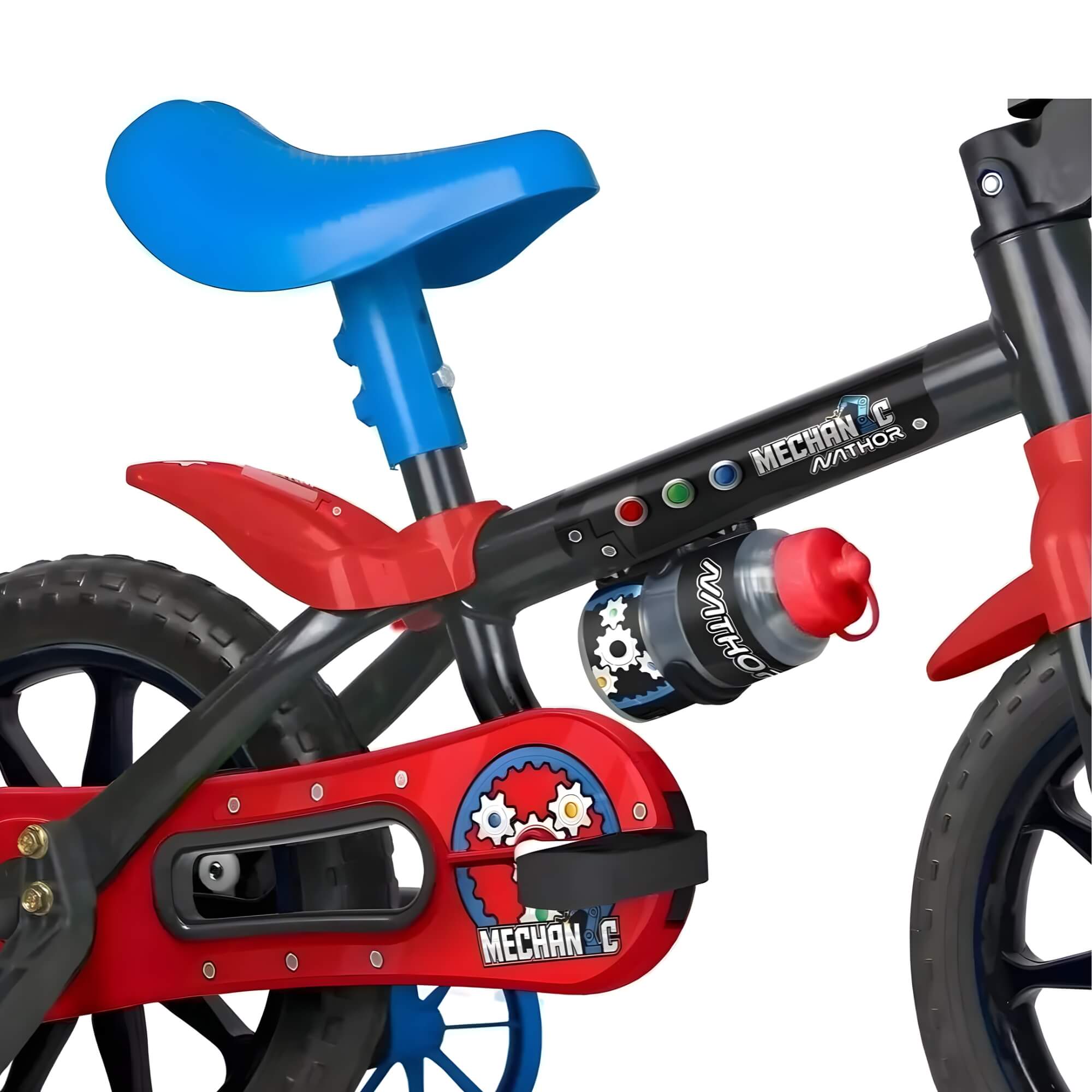 Bicicleta Infantil Aro 12" Mechanic com Rodinhas Laterais Nathor - 100010160047