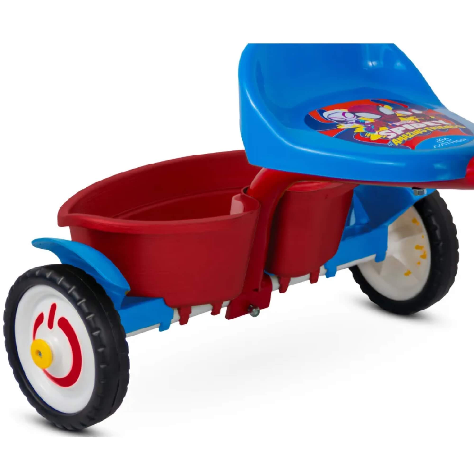 Triciclo Infantil Homem-Aranha Spider Man com Cestinho Nathor - 100580160003