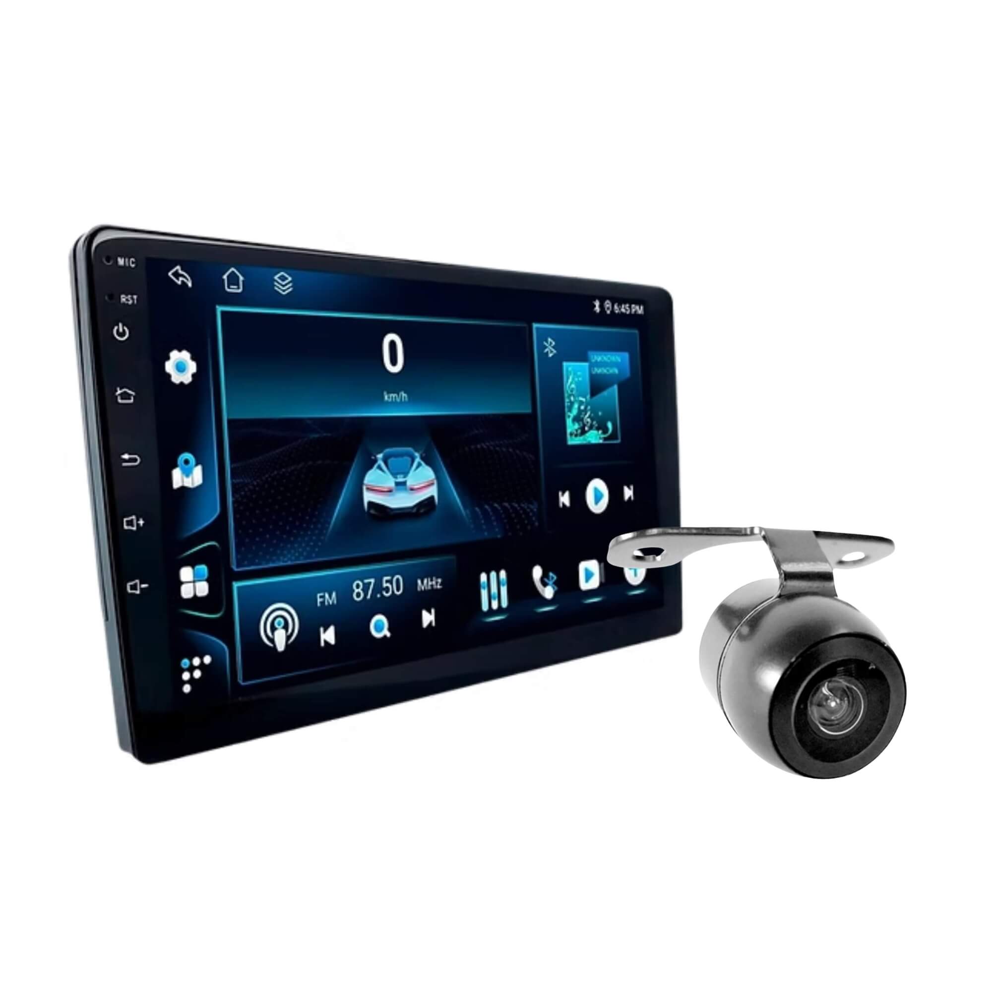 COMP Kit Multimídia MP5 Android 13 H-Tech + Câmera de Ré Dinâmica Roadstar