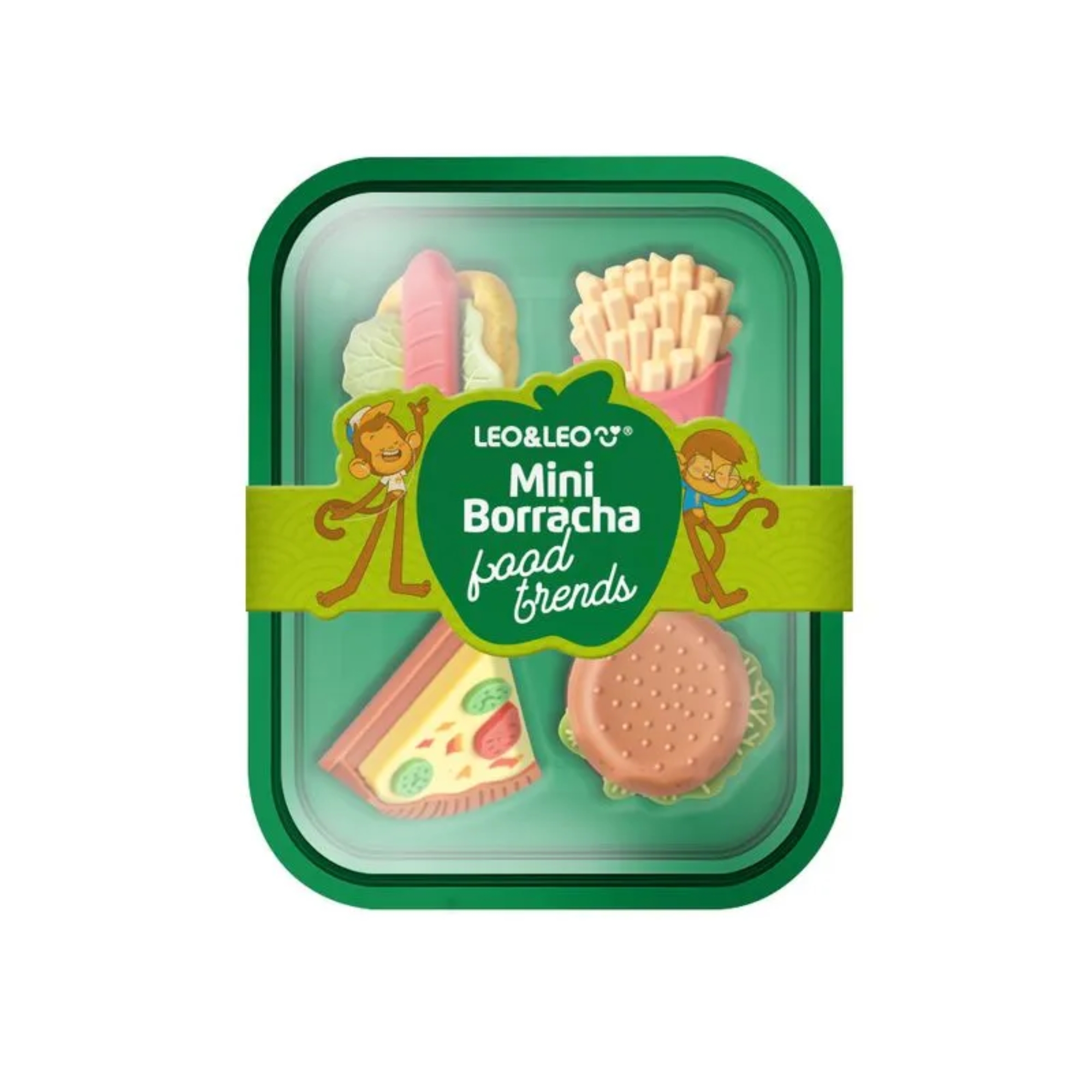 MIni Borracha Food Trends Marmitinha c/ 4 borrachas - display c/ 12 un. Leo&Leo Leonora - 10195