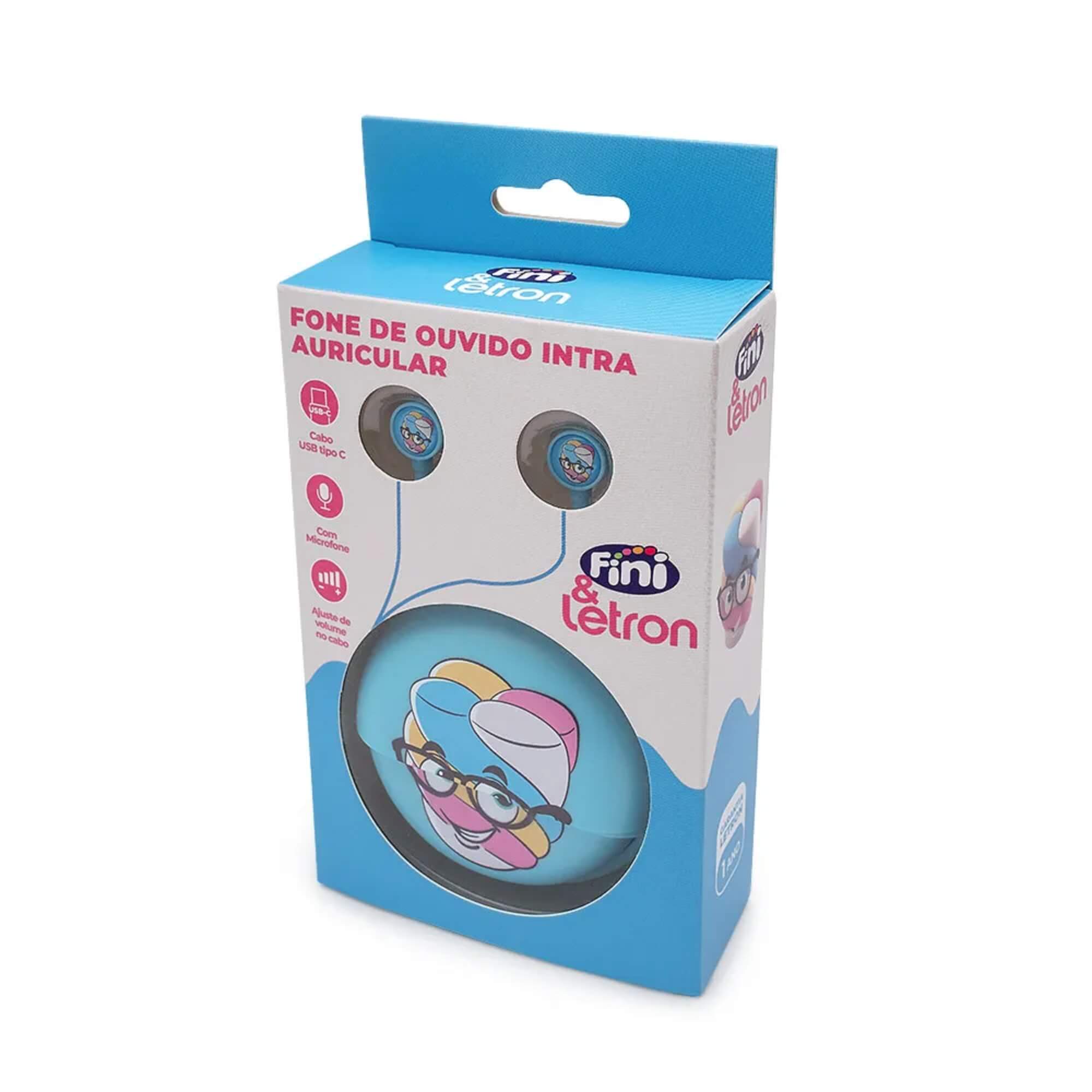 Fone de Ouvido Marshmallow Fini Intra Auricular com Fio 1M Letron Leonora - 10321