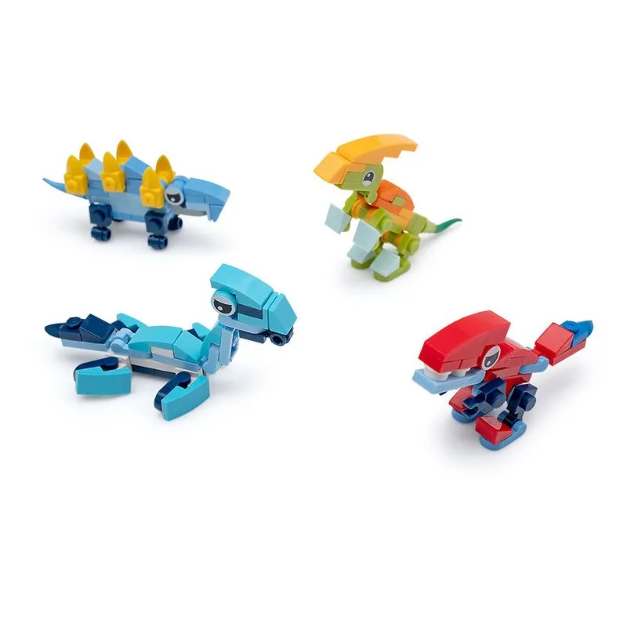 Bloco de Montar Mini Dino Display com 12 Unidades Sortidas Leo&Leo Leonora - 10391