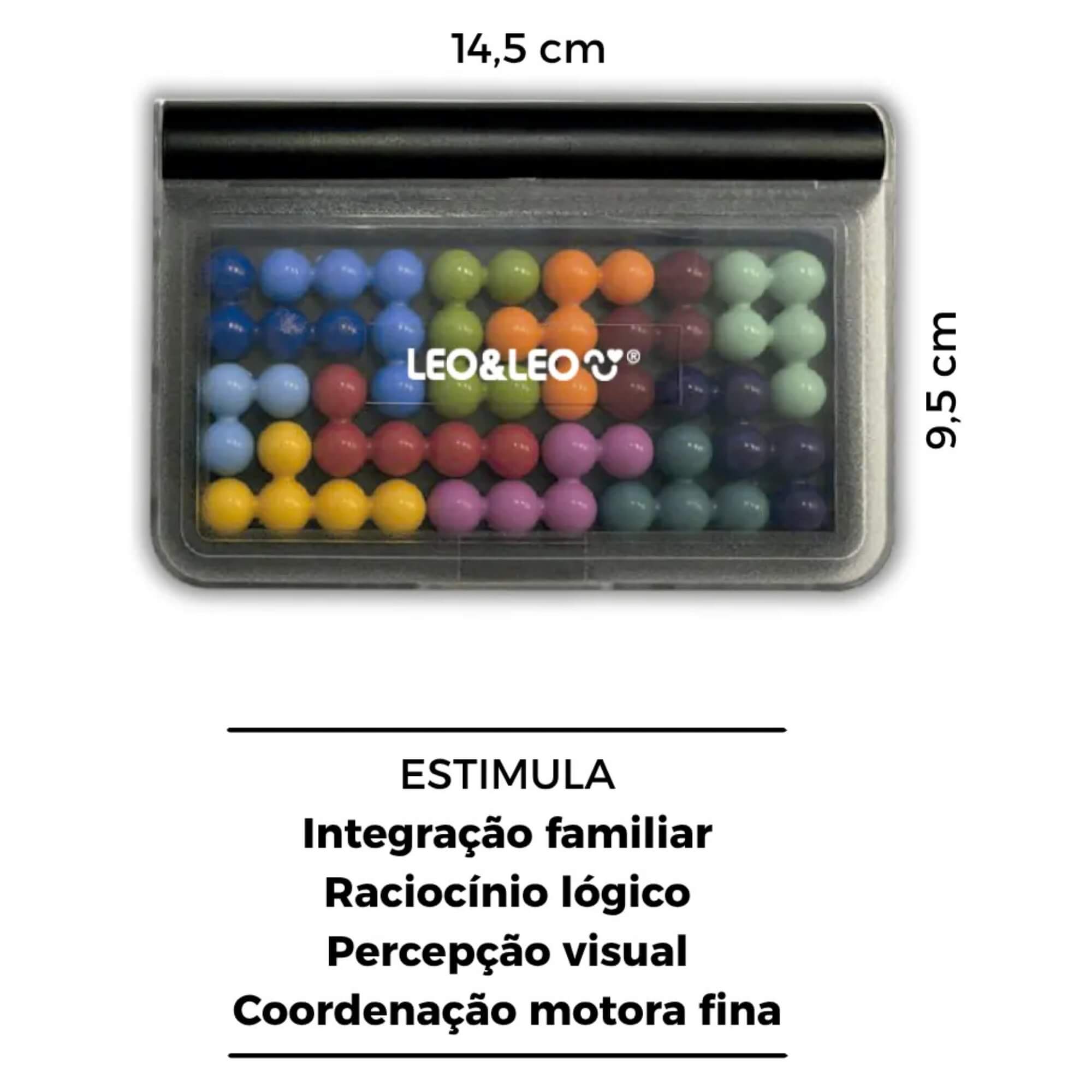 Quebra-Cabeça 3D Desafios de Lógica Estojo + 12 Peças Letron Leonora - 10505