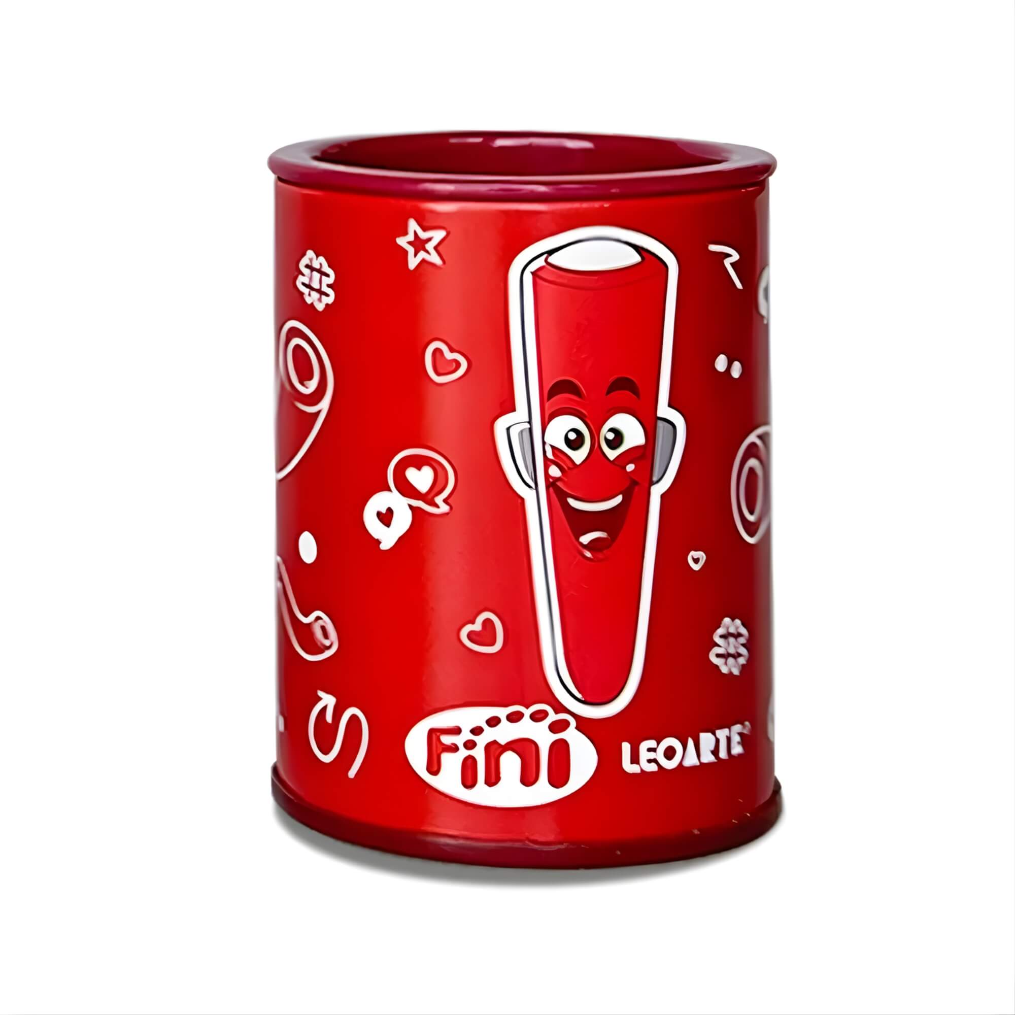 Apontador Latinha Metálica com Depósito 2 Furos Fini Display c/ 12 Und Leo&Leo Leonora - 10551