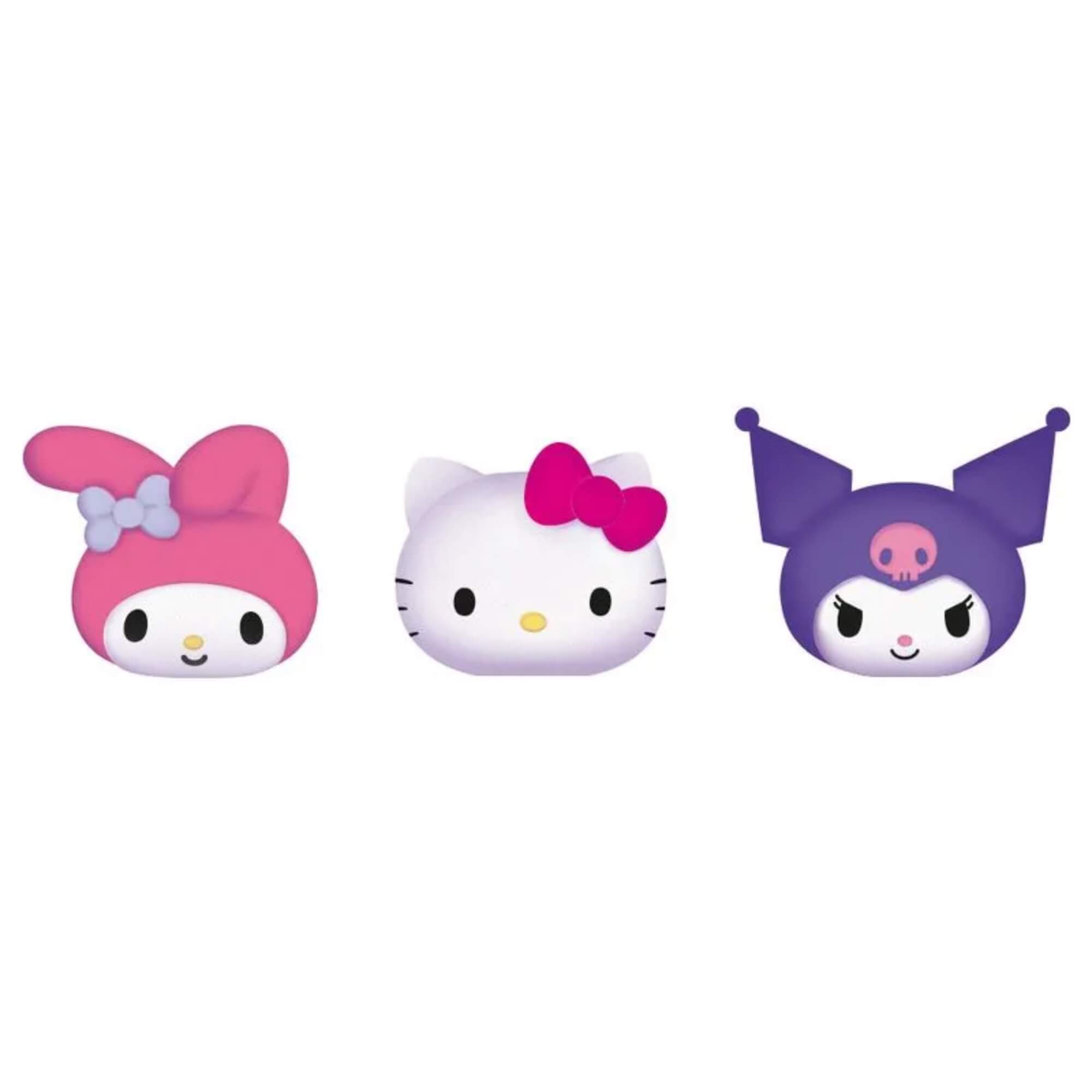 Apontador Formato 3D Hello Kitty e Amigos Sortido - Display C/ 16 Unidades Leoarte Leonora - 10557