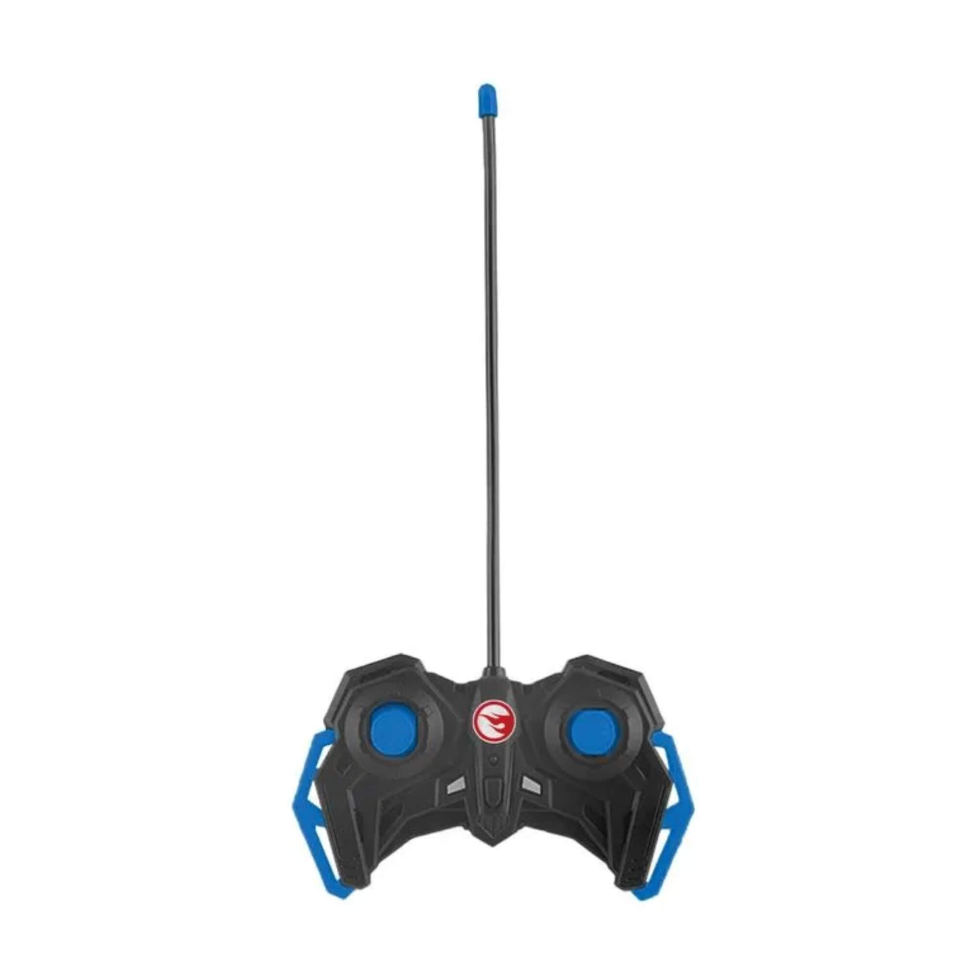 Carrinho de Controle Remoto Hot Wheels Stunt 4 Canais Azul c/ Luz e Som Multikids - BR2476