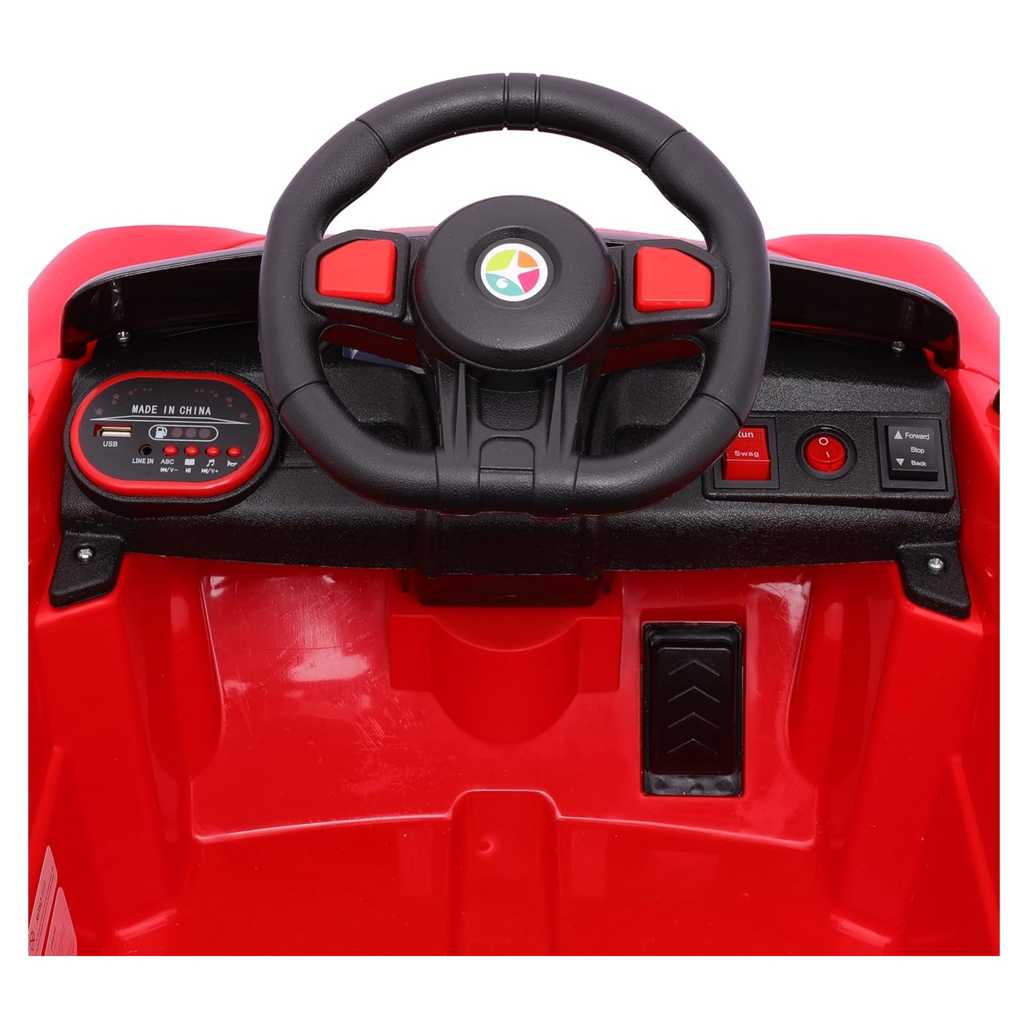 Carro Elétrico Compact Vermelho 6V C/R Zippy Toys - 11509