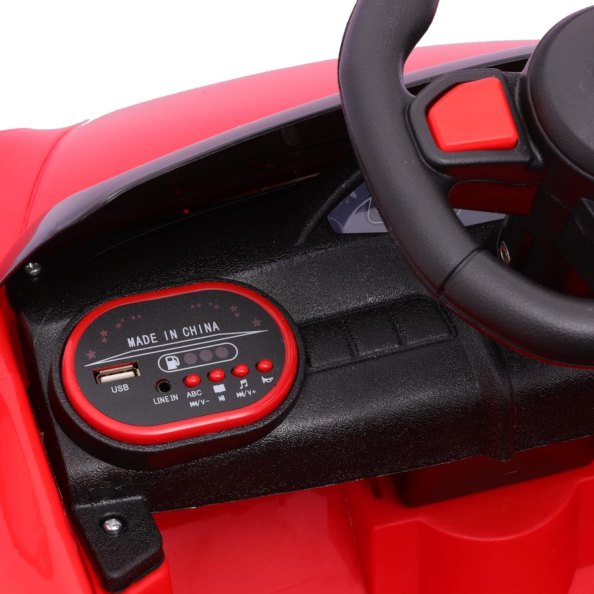 Carro Elétrico Compact Vermelho 6V C/R Zippy Toys - 11509