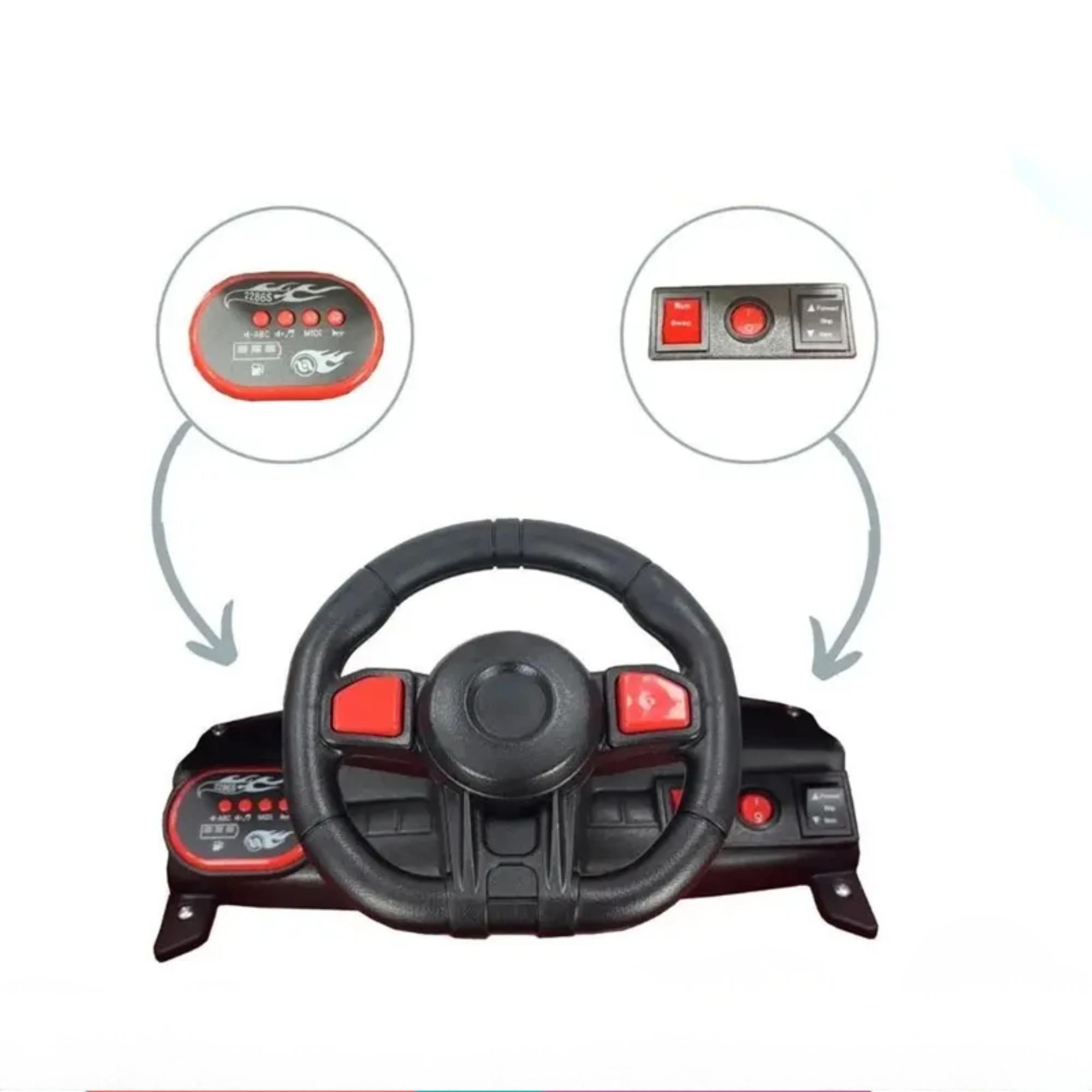 Carro Elétrico Compact Branco 6V C/R Zippy Toys - 11510