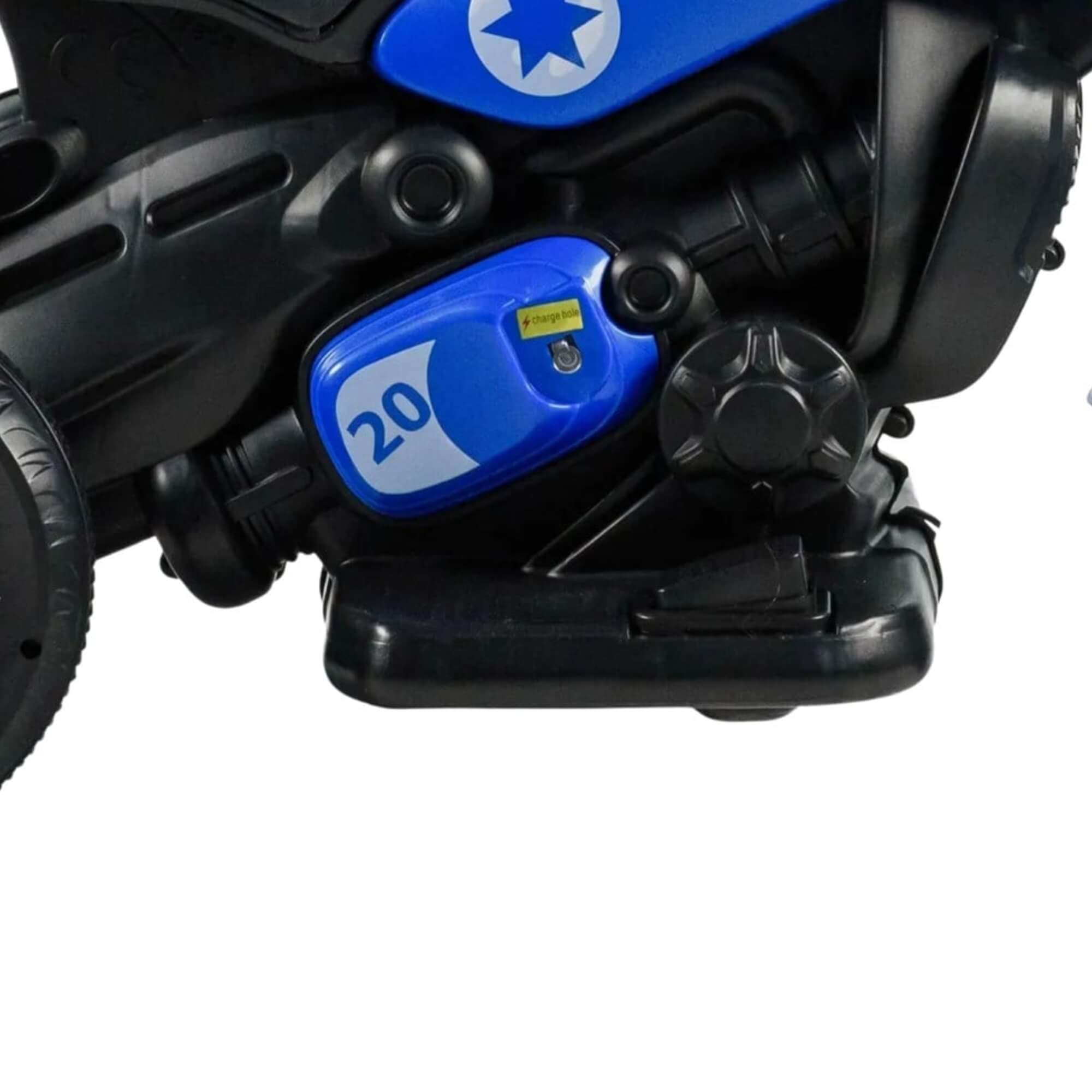 Moto Elétrica Infantil First Custom Azul com Luz e Som Zippy Toys - 11531