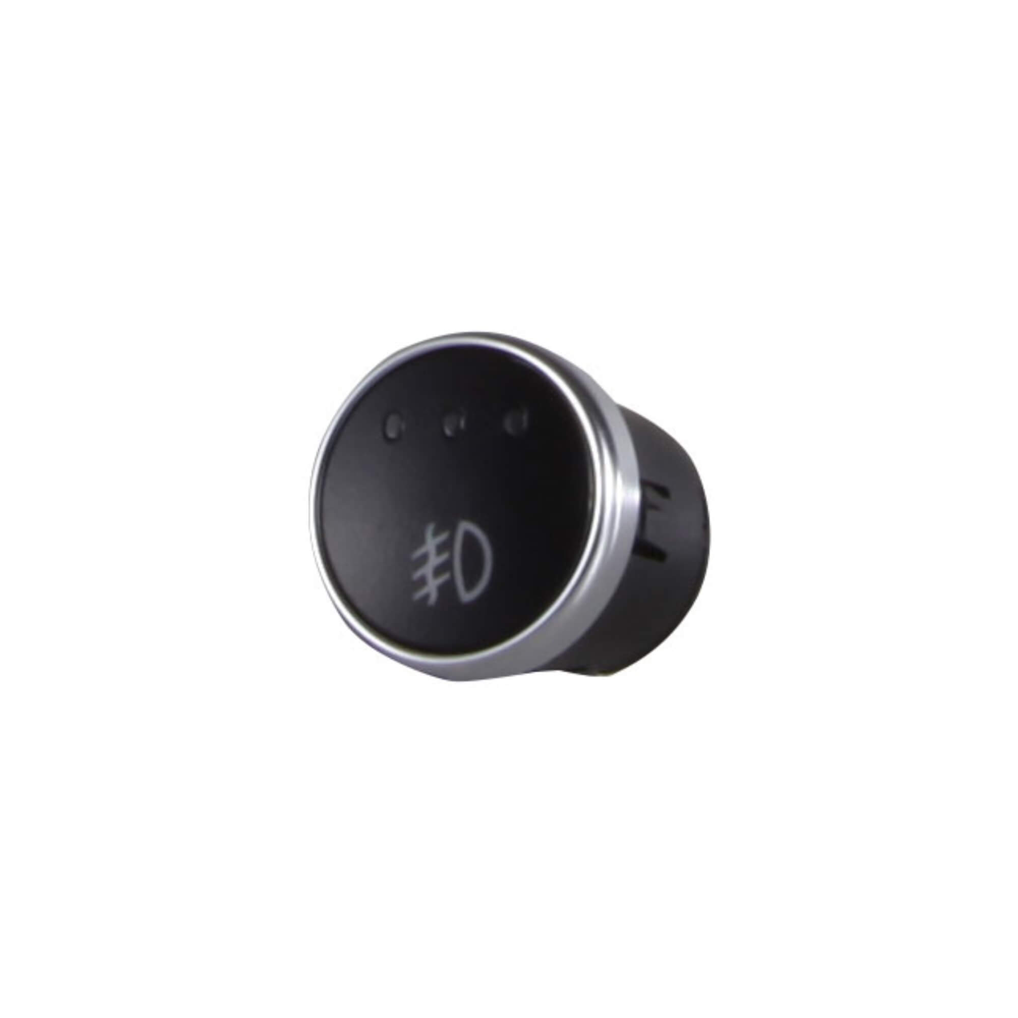 Kit Farol de Milha Citroen Cactus 2019 até 2024 Moldura Preta Botão Touch Shocklight - SL-060510
