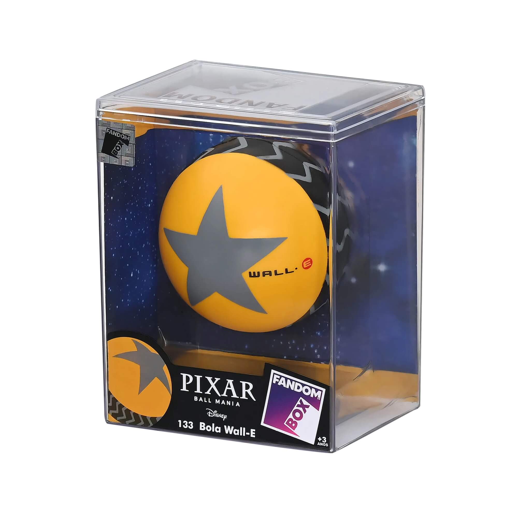 Fandom Box Bola Pixar Wall-E Coleção Ball Mania Pixar Lider - 3562