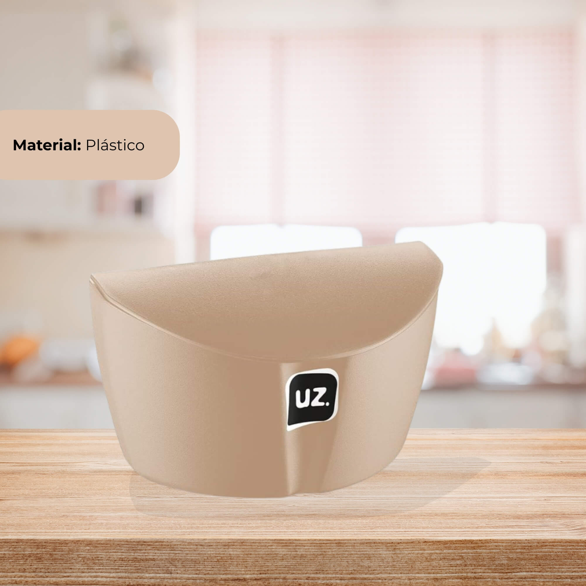 Saleiro Gold 500ml de Plástico cor Cappuccino UZ Utilidades - UZ145-CAP