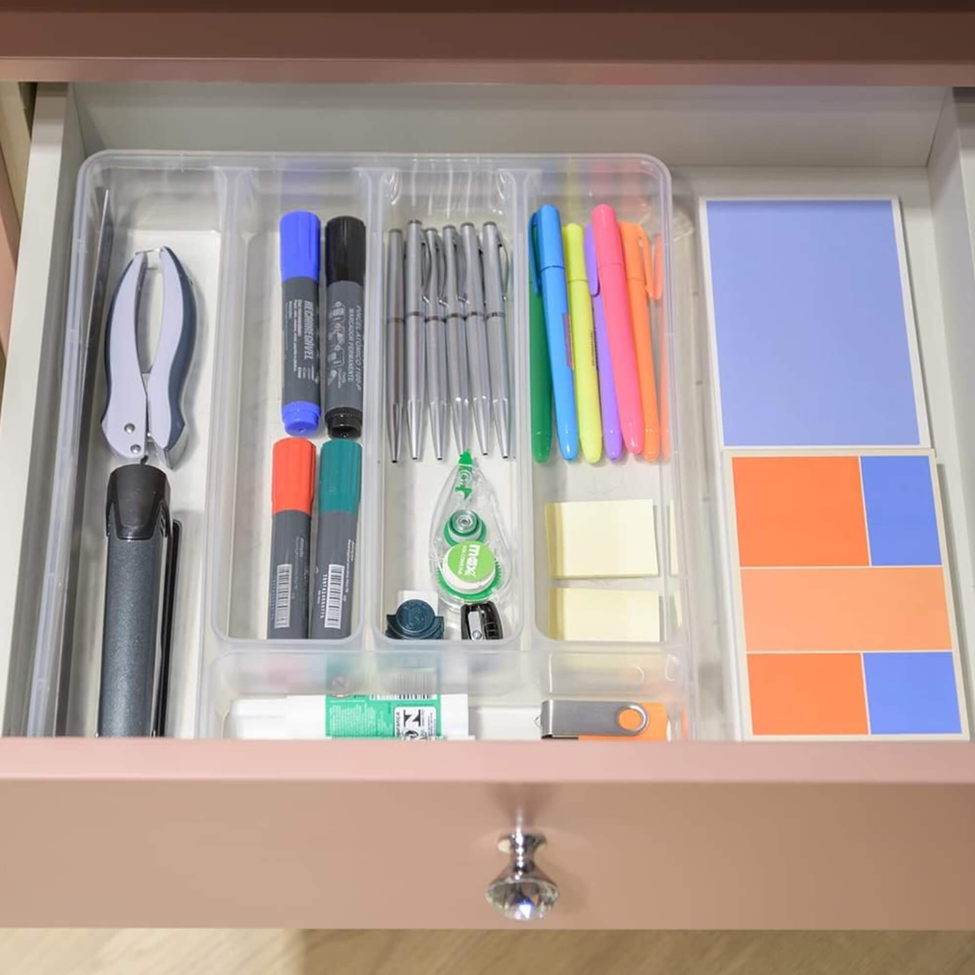 Organizador Multiuso sem Tampa Premium Transparente UZ Utilidades - UZ366-TR