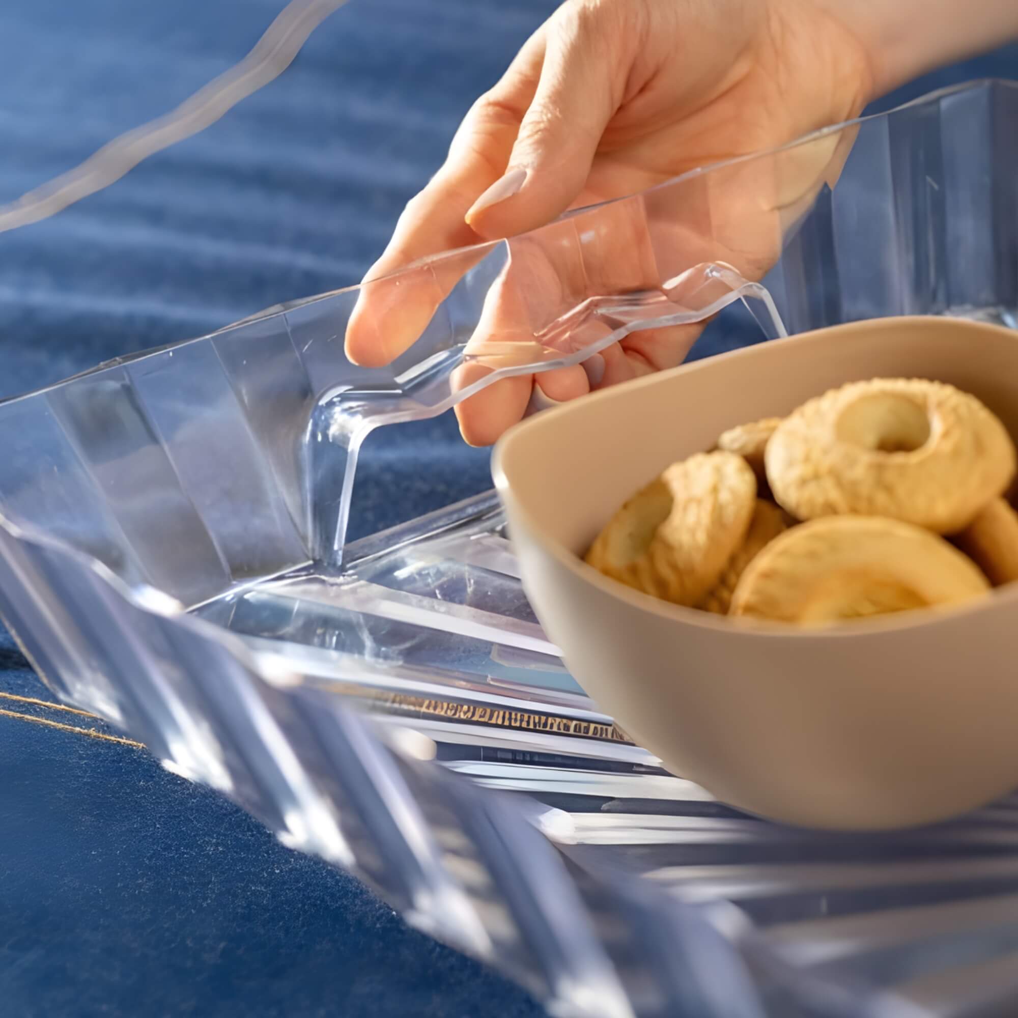 Bandeja Multiuso Transparente Translucido de Plástico UZ Utilidades - UZ449-TR