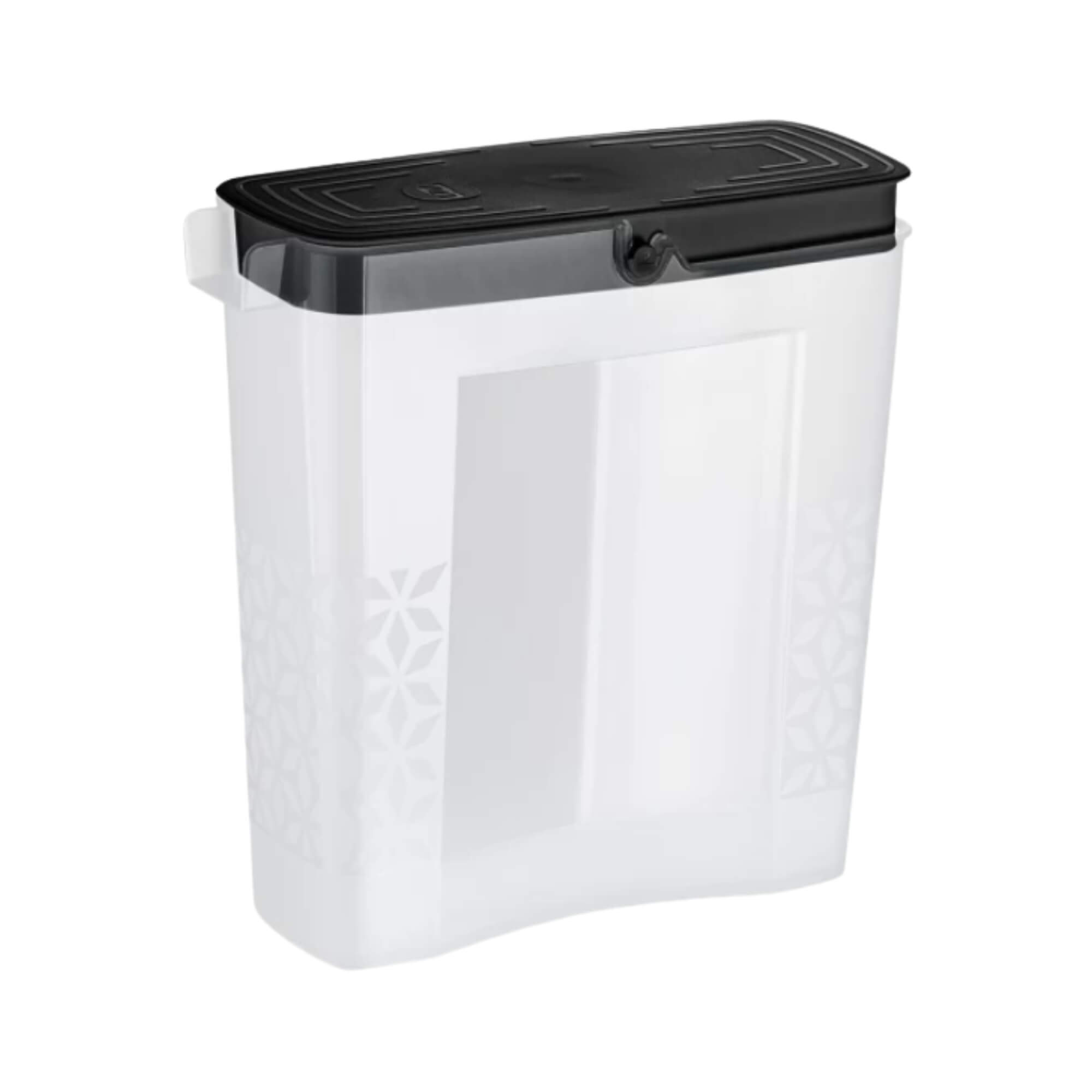 Porta Sabão em Pó Slim de Plástico 1,65L cor Preto UZ Utilidades - UZ550-PR