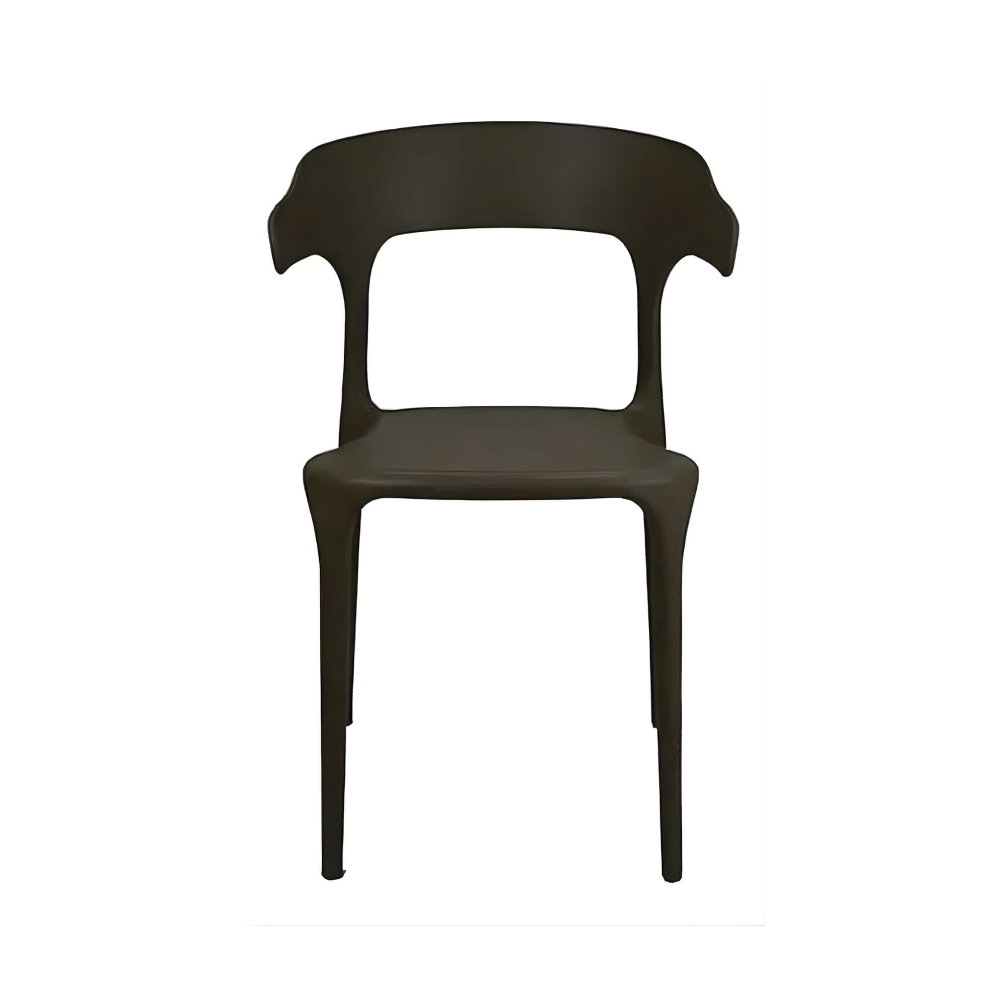 Cadeira Ergonômica Chifre Preta para Mesa de Jantar
