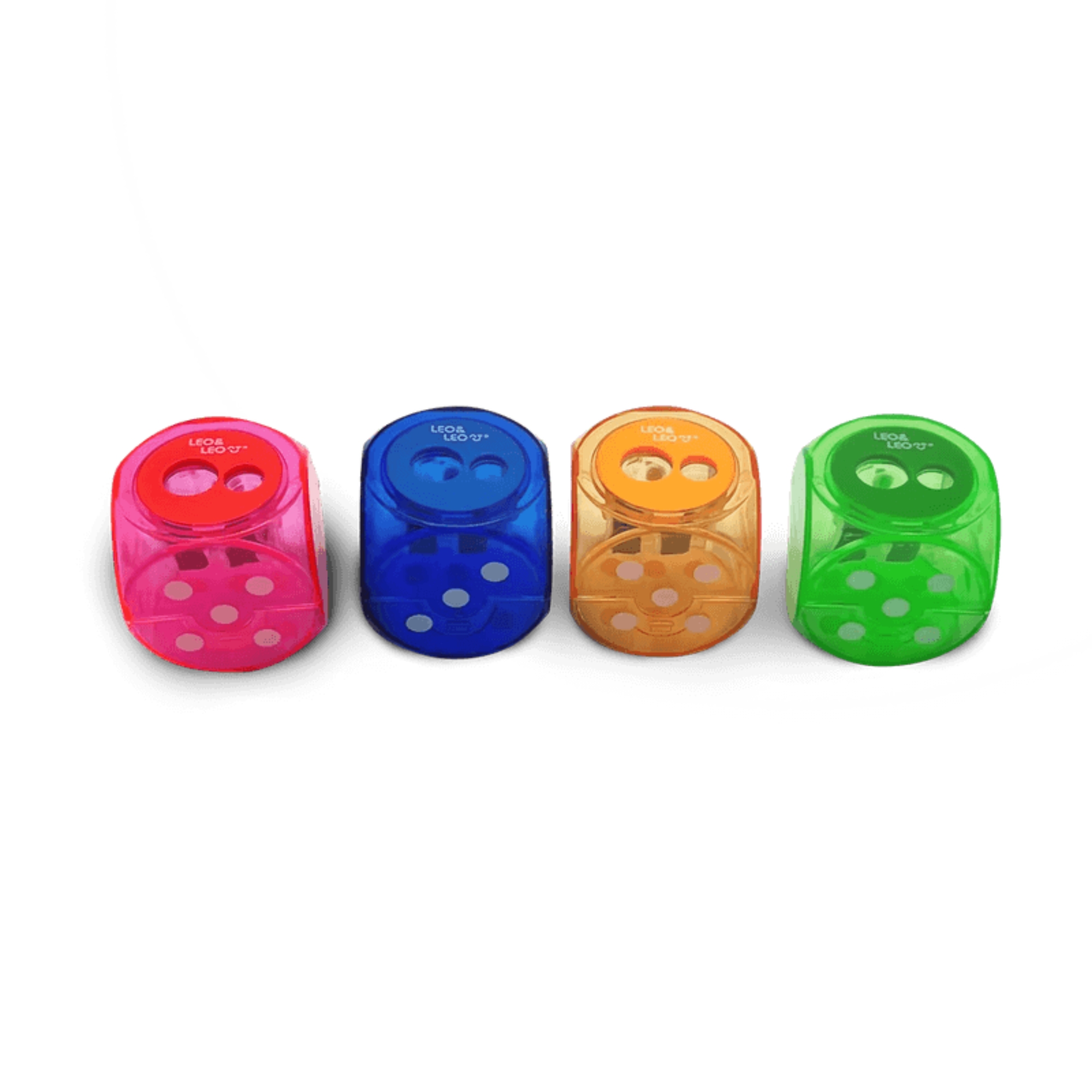 Apontador Duplo Dado com Depósito Display C/ 12 und Leo&Leo Leonora - 10234