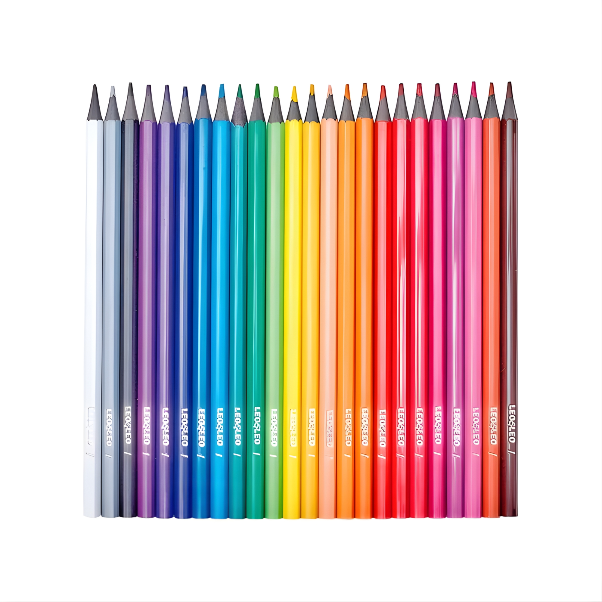 Lápis 24 Cores Resina Sextavado Ecológico Leo&Leo Leonora - 4222