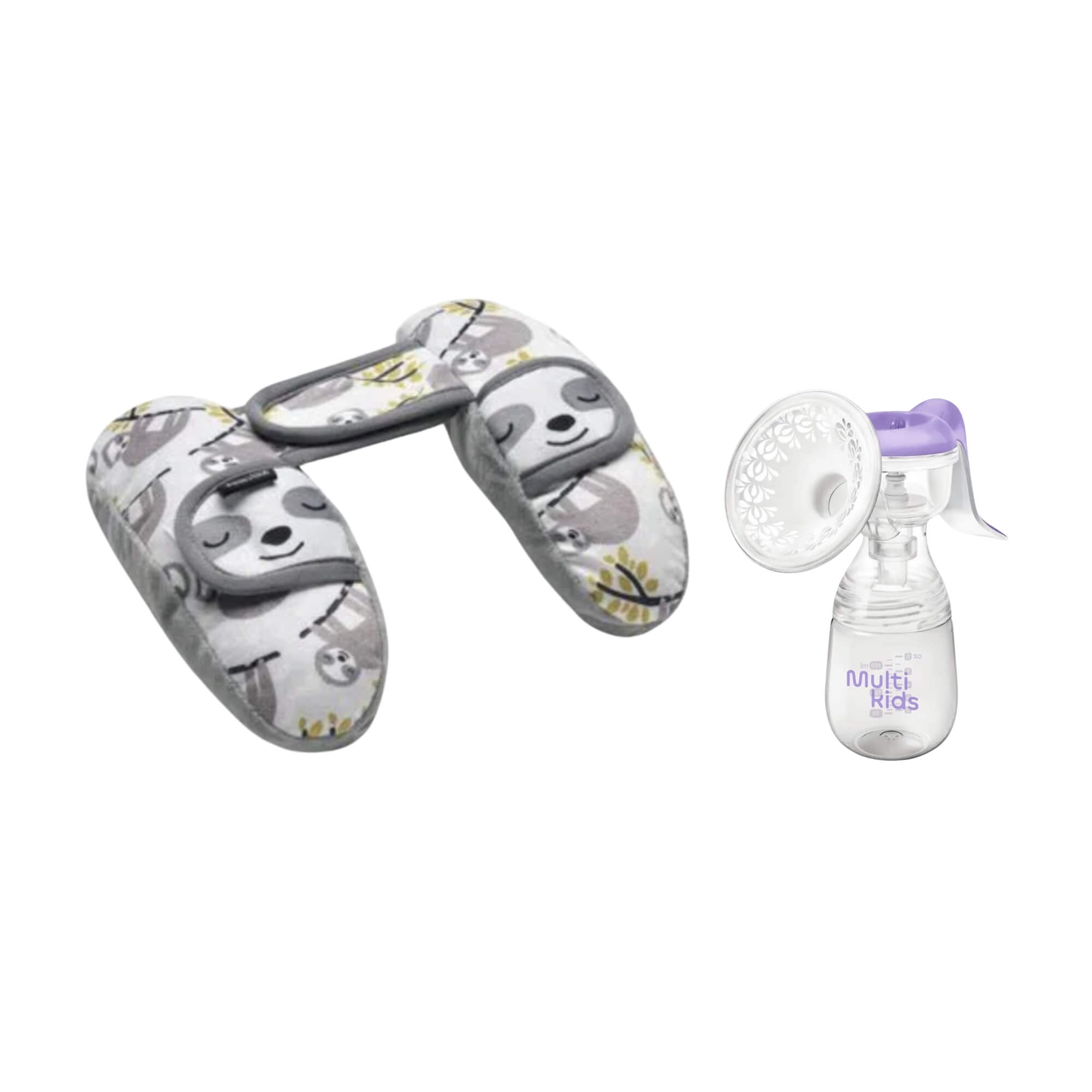 COMP Kit Suporte de Cabeça para Bebe Ajustável Safe Ride + Extrator de Leite Manual For Mom