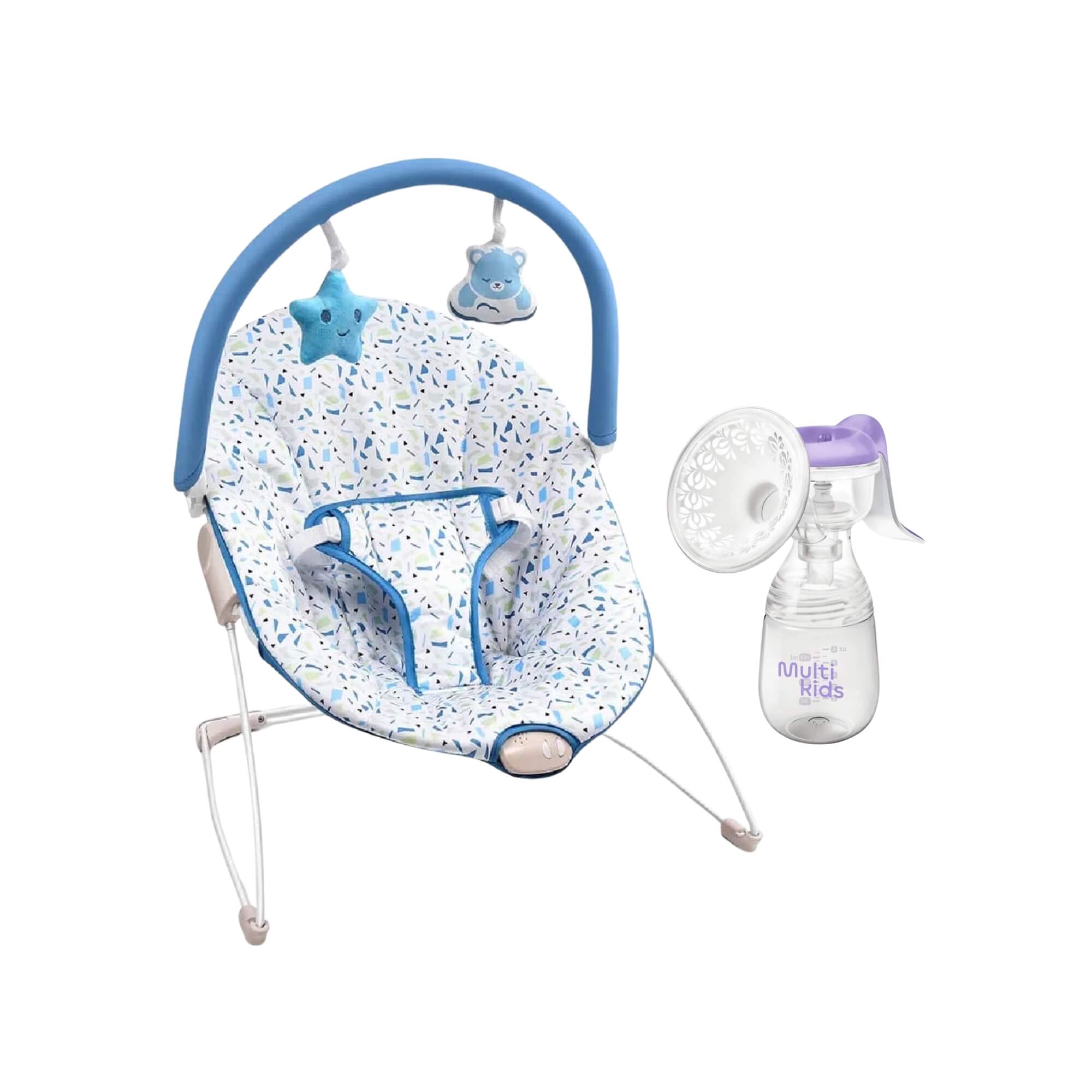 COMP Kit Multikids Baby – Cadeira de Descanso Nap Time + Extrator de Leite Manual For Mom