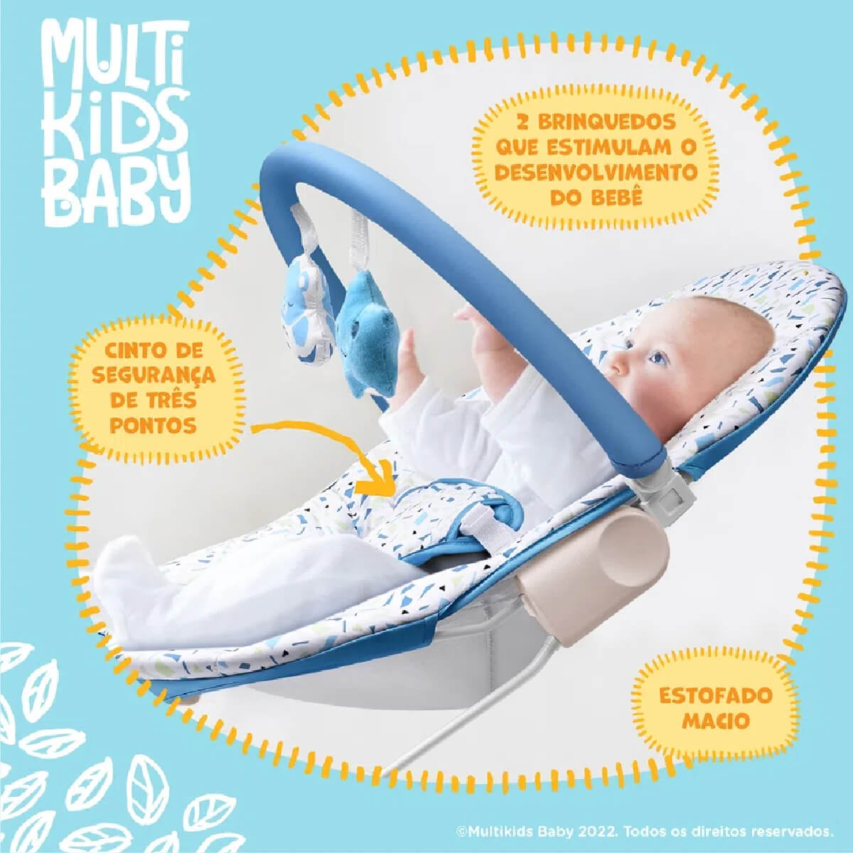 COMP Kit Multikids Baby – Cadeira de Descanso Nap Time + Extrator de Leite Manual For Mom