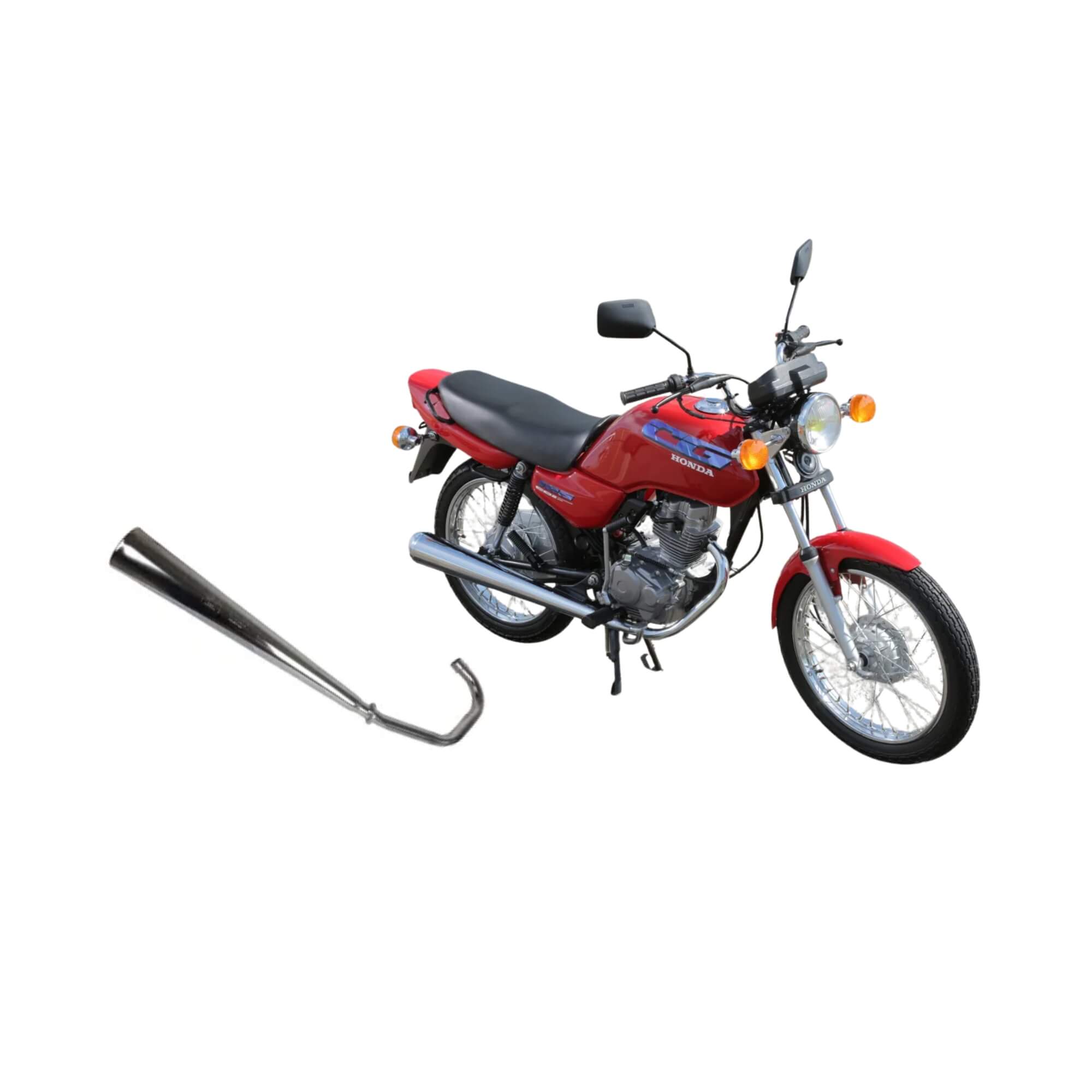 Escapamento Modelo Original para Honda Titan 125 de 1995 a 1999 Cromado Pro Tork - ES-26HC