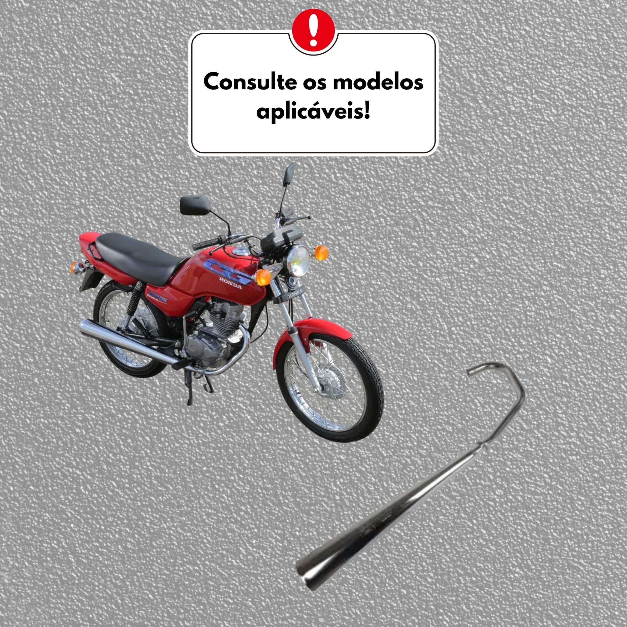 Escapamento Modelo Original para Honda Titan 125 de 1995 a 1999 Cromado Pro Tork - ES-26HC