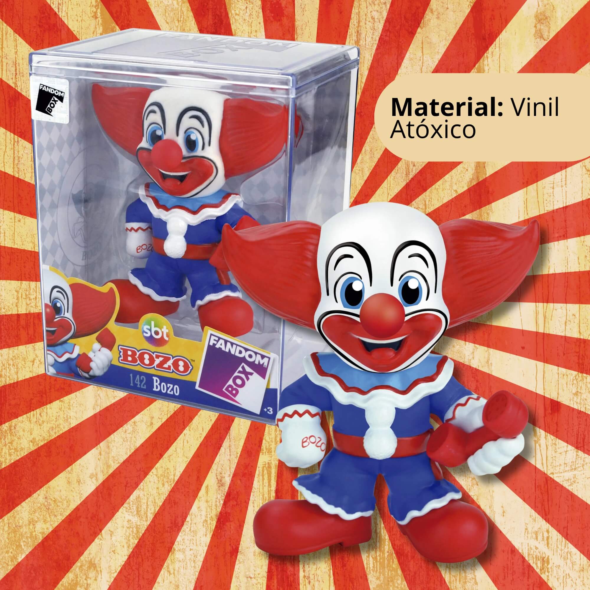 Fandom Box Bozo - Boneco Colecionável Material Vinil Atóxico Lider - 3521