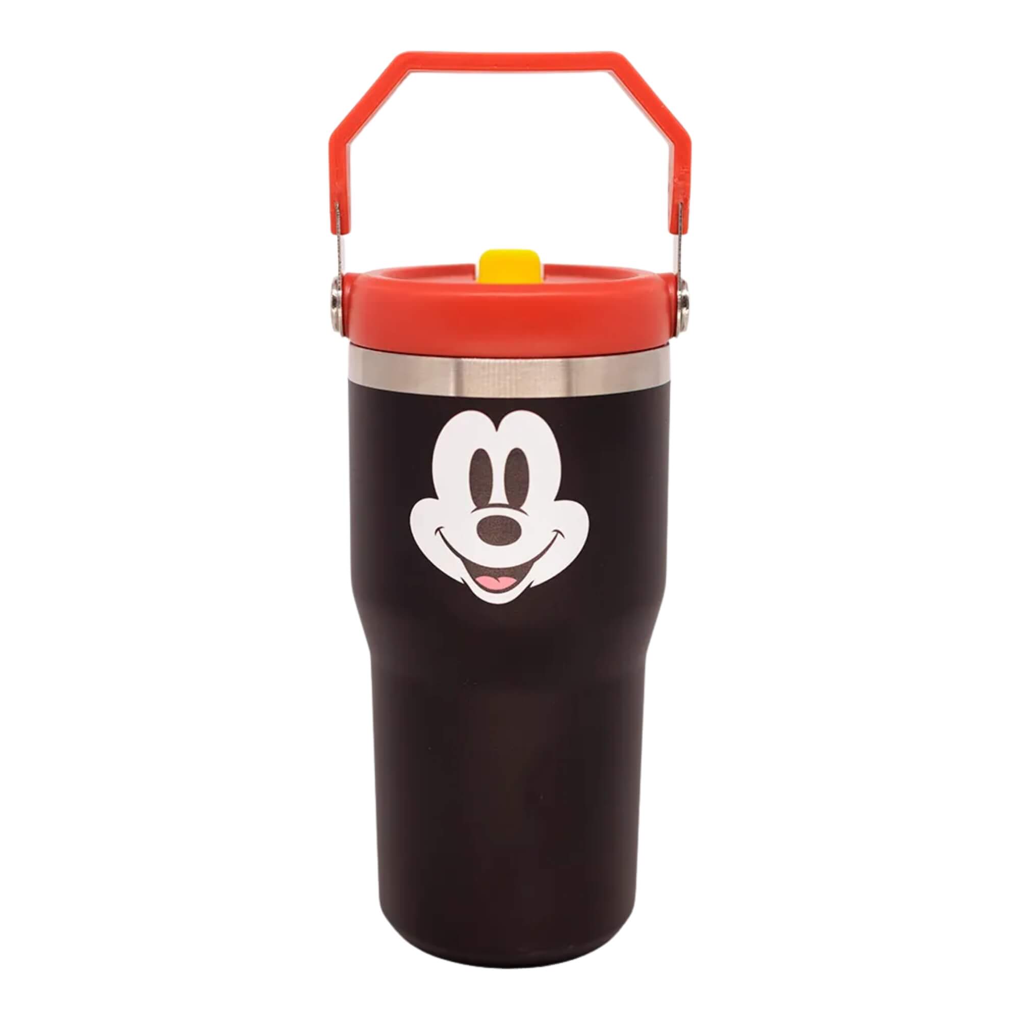 COMP Kit Mickey Mouse Disney: Almofada Huggy + Copo Térmico 650ml Tumbler Hanger Zona Criativa
