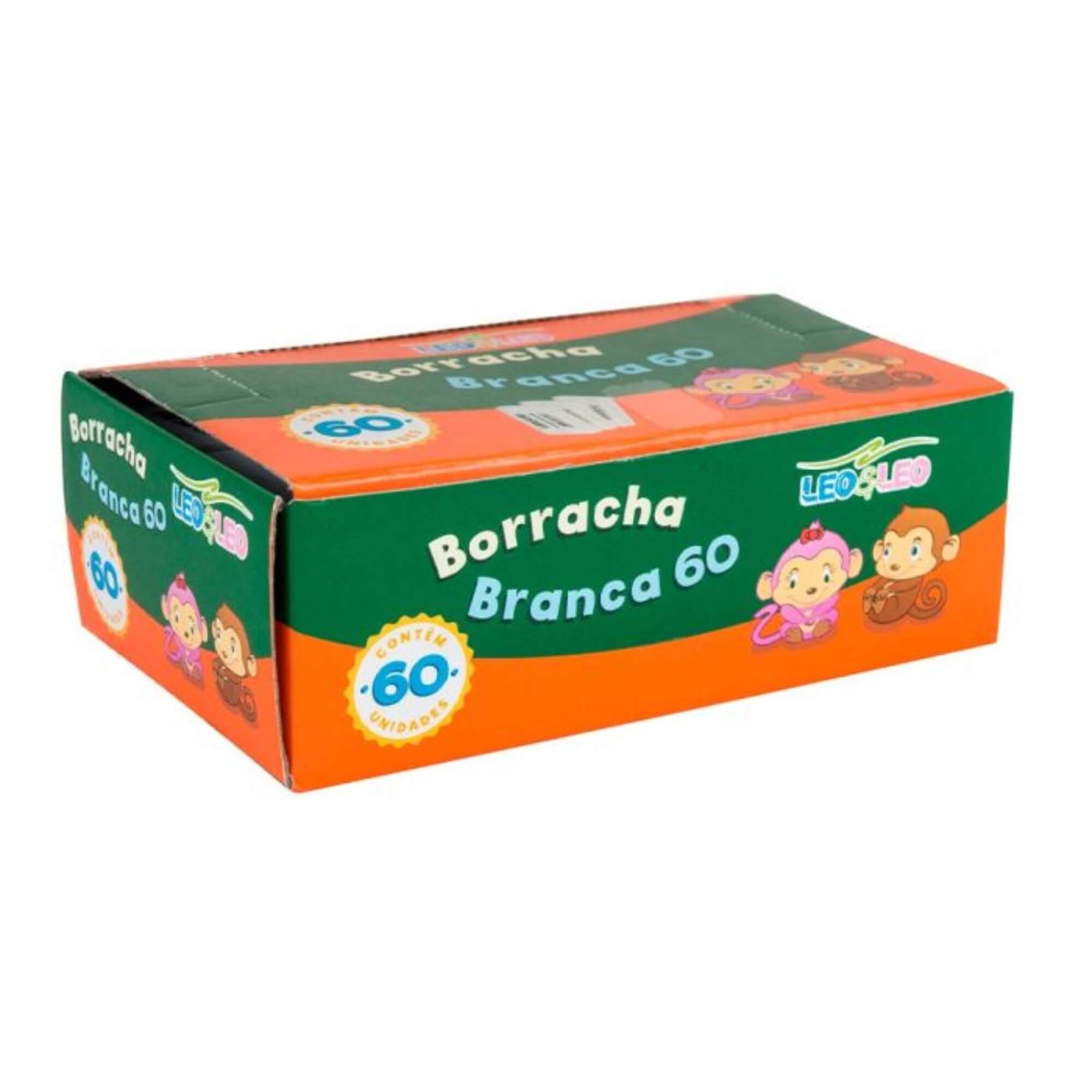 Borracha Branca Leo&Leo Caixa com 60 Unidades Leonora - 4418