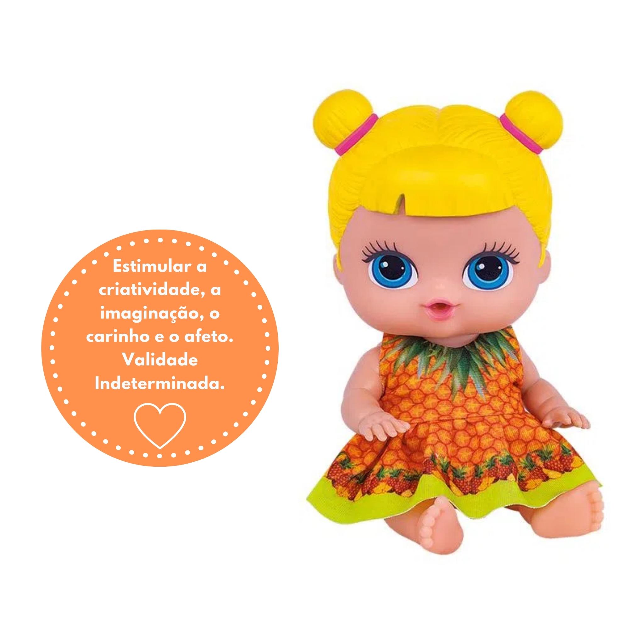 COMP Kit Bonecas Coleção Frutinhas Cotiplás: Melancia + Abacaxi