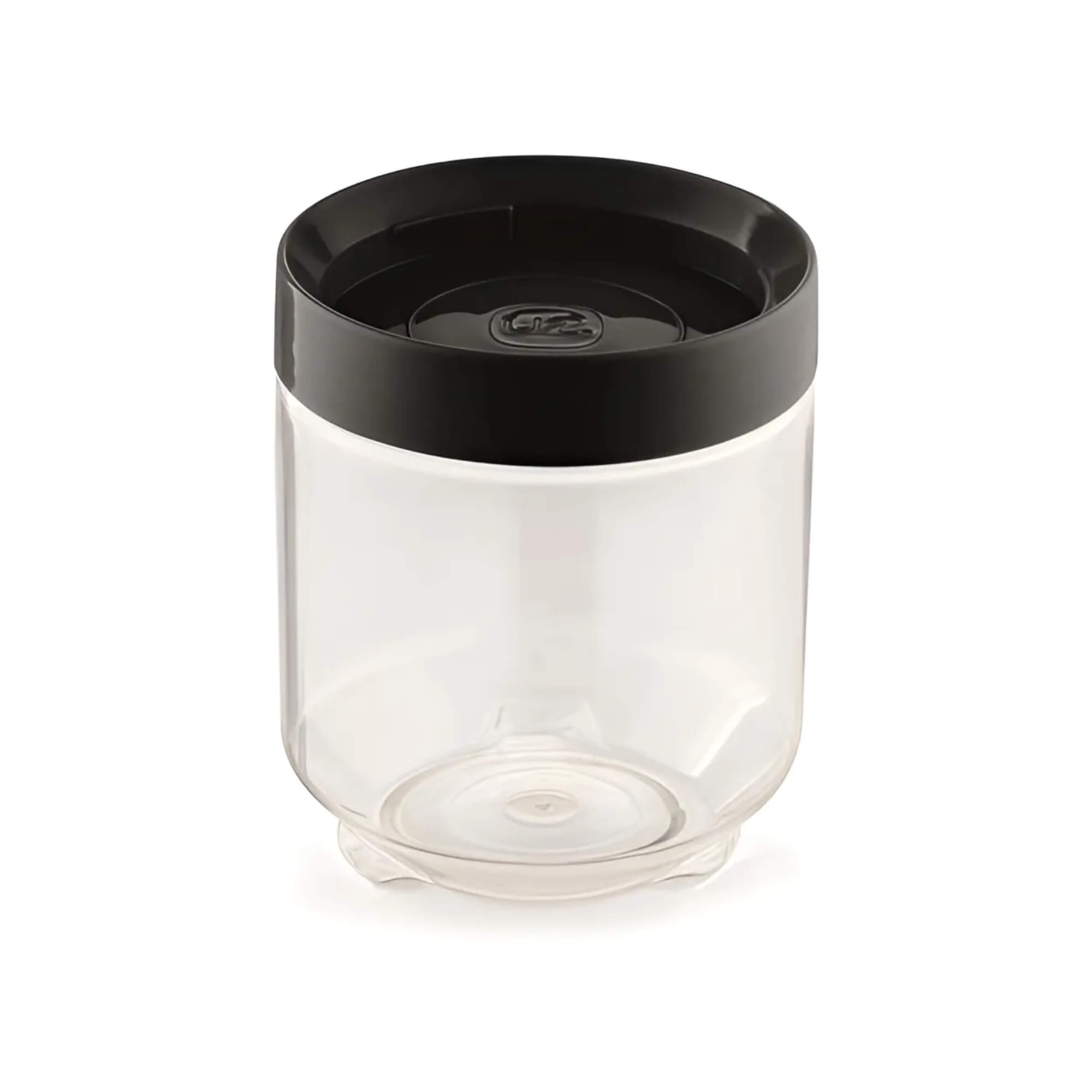 COMP Kit 3 Potes Organizadores Conecta UZ Utilidades: 600ml, 900ml e 1,2 Litros (Tampa Preta)