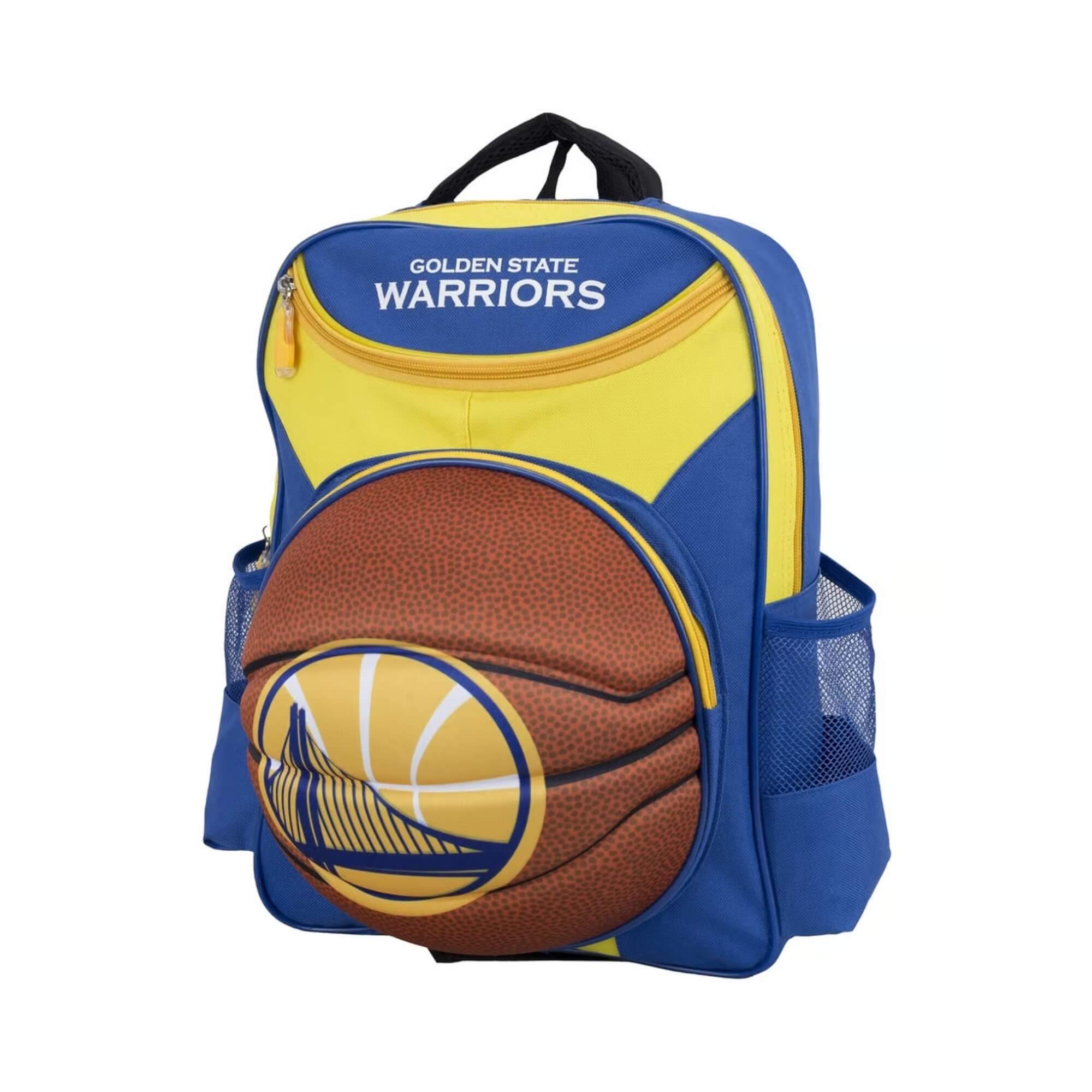 COMP Kit NBA: Mochila Infantil Golden State Warriors Bola 3D + Surprise NBA Ballers (Sortido)