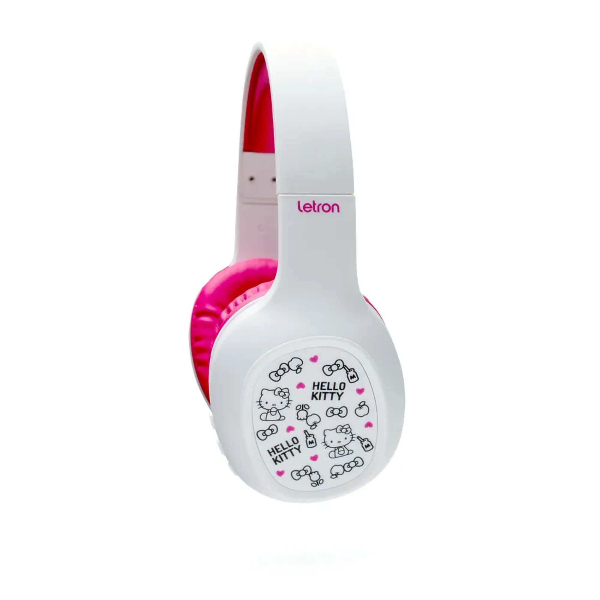 COMP Kit Hello Kitty Home Office: Mouse Sem Fio com Mouse Pad + Headphone Colors - Letron Leonora
