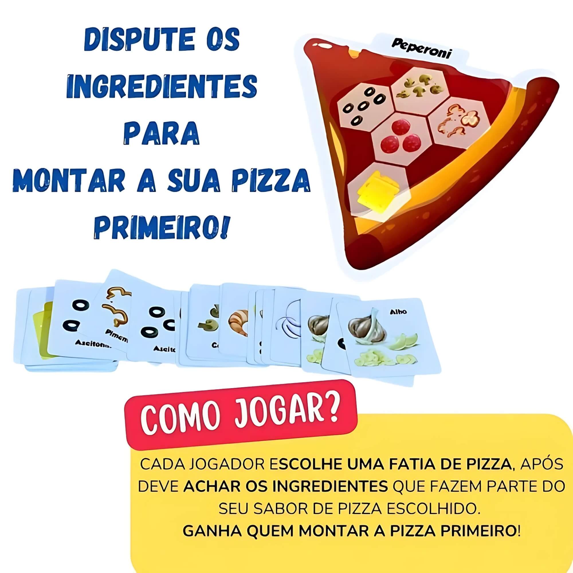 COMP Kit Jogos Infantis 4+ Anos: Jogo da Memória Pizza + Mini Jogo As Meninas Superpoderosas